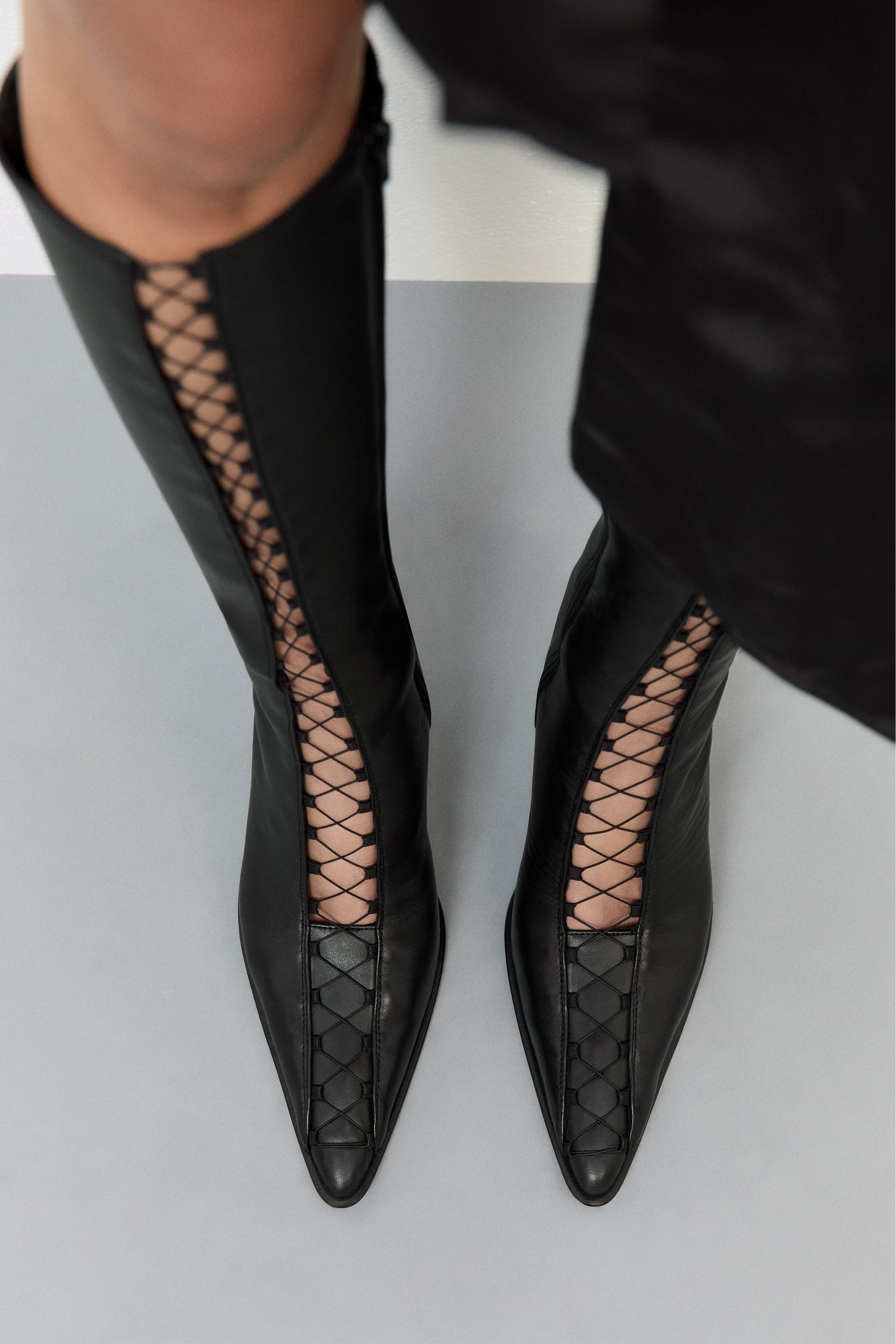 Aline Boots - Black Leather | Miista