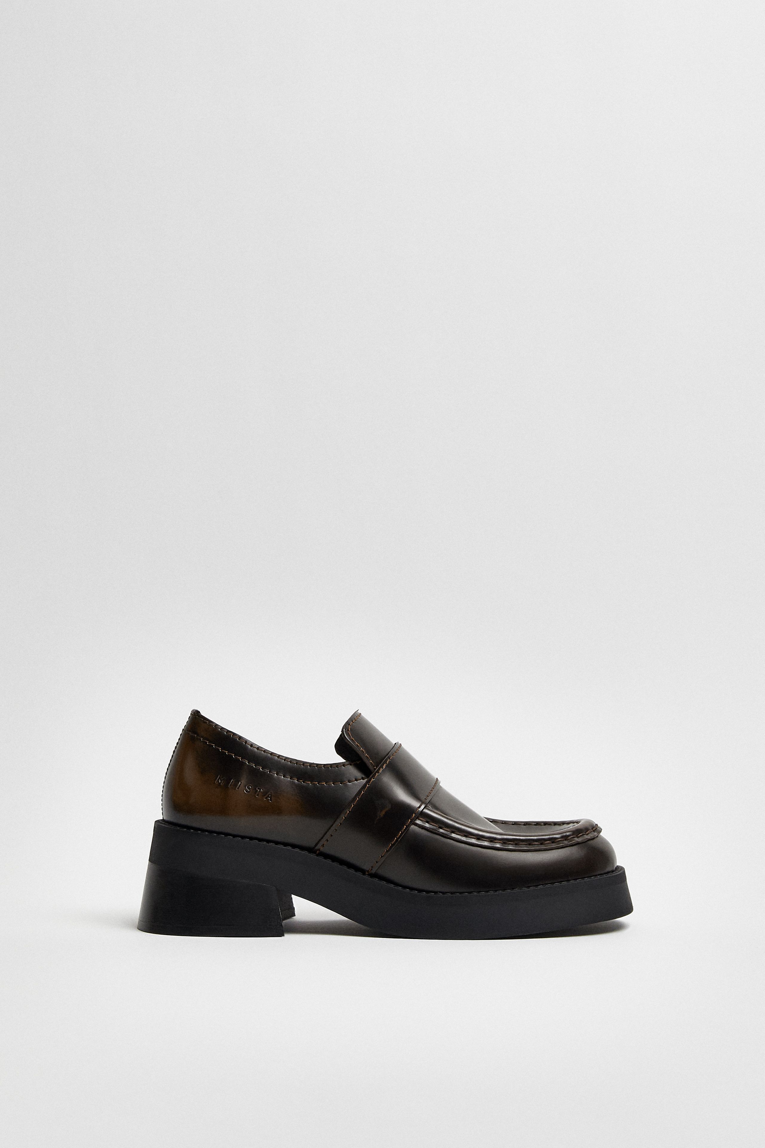 Lib Brown & Black Loafers | Miista