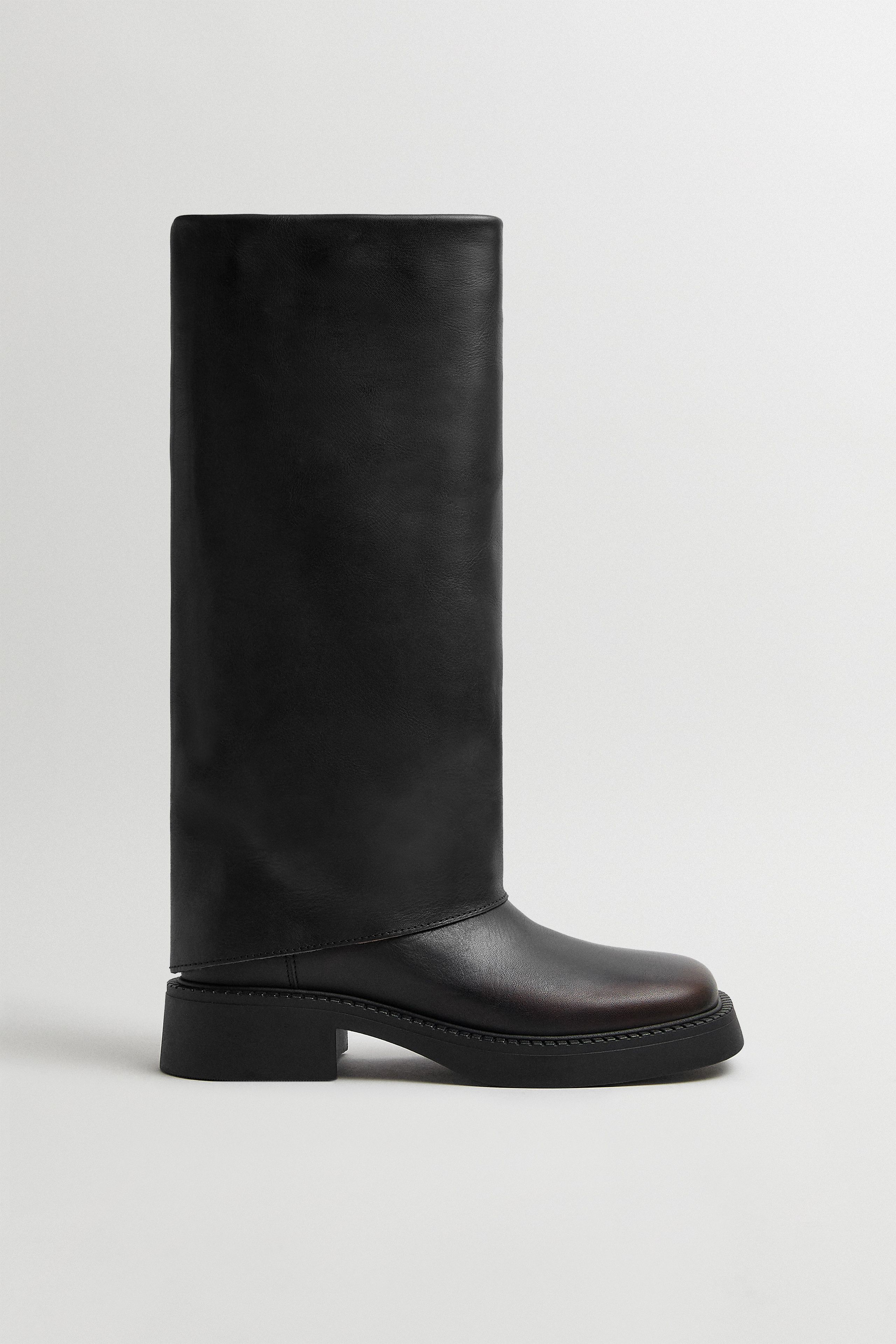 Leala Brushed Brown Tall Boots | Miista | Designed & Handmade in Europe