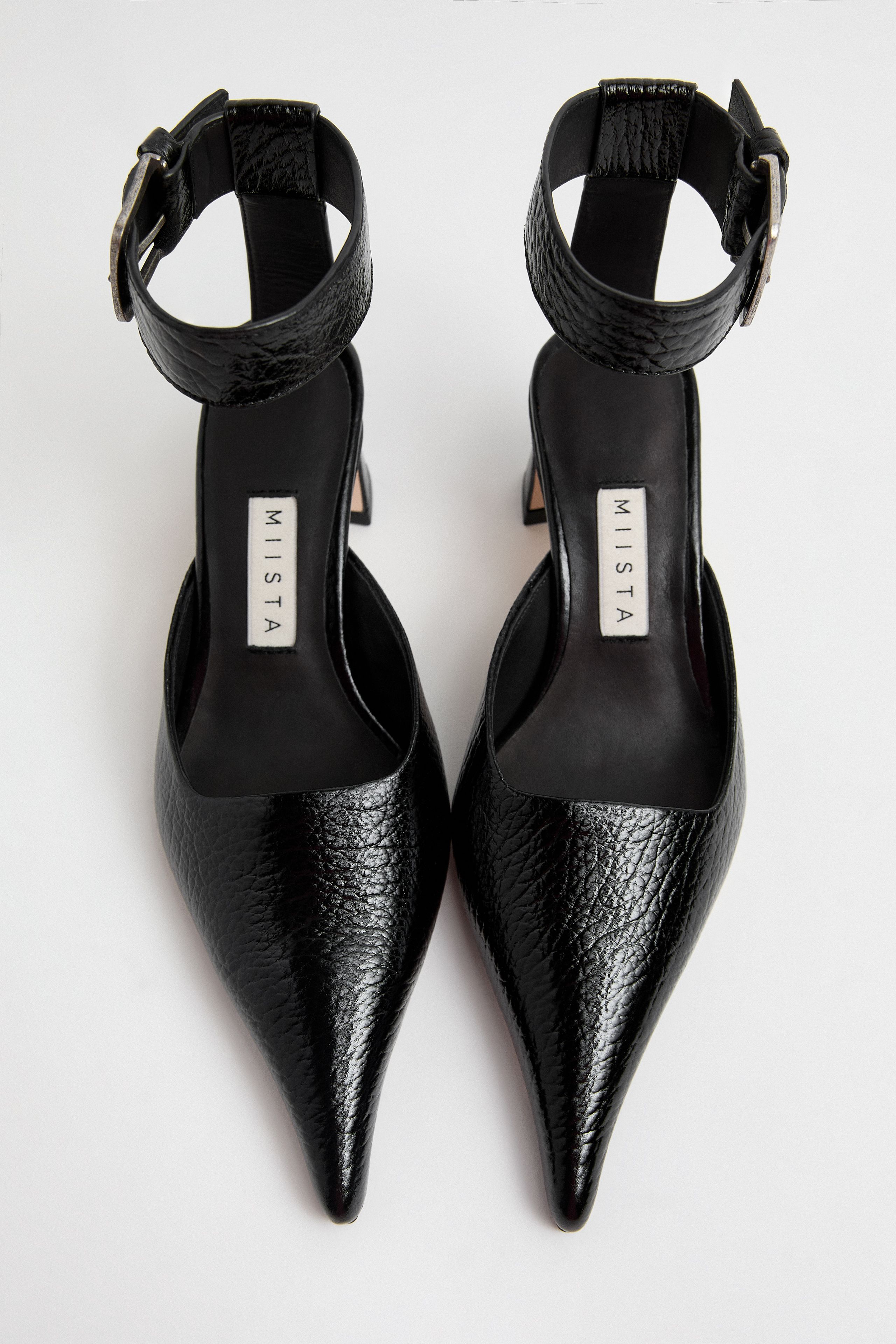 Qori Courts - Black Leather | Miista | Designed & Handmade in Europe