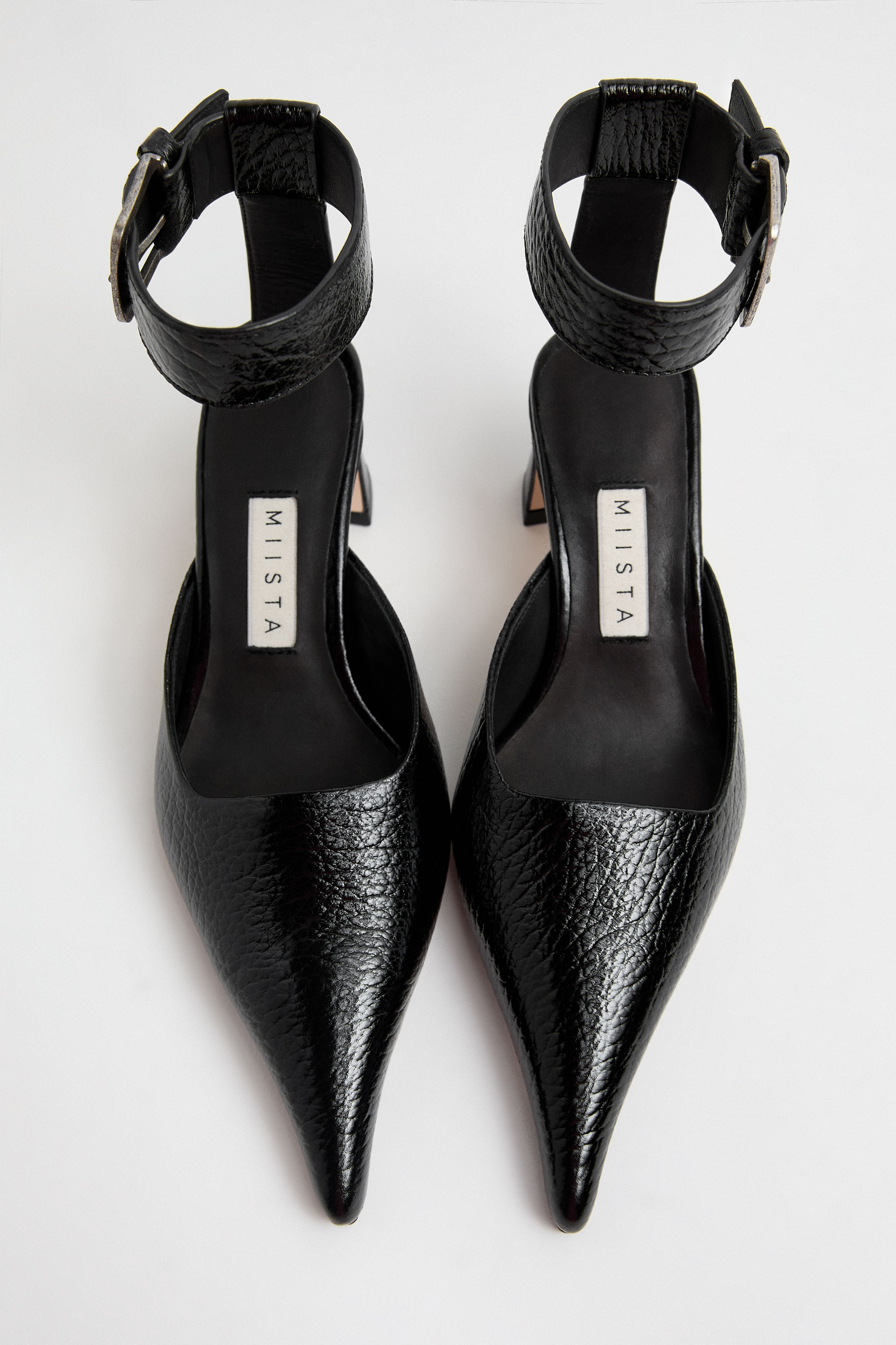 Qori Courts - Black Leather | Miista | Designed & Handmade in Europe