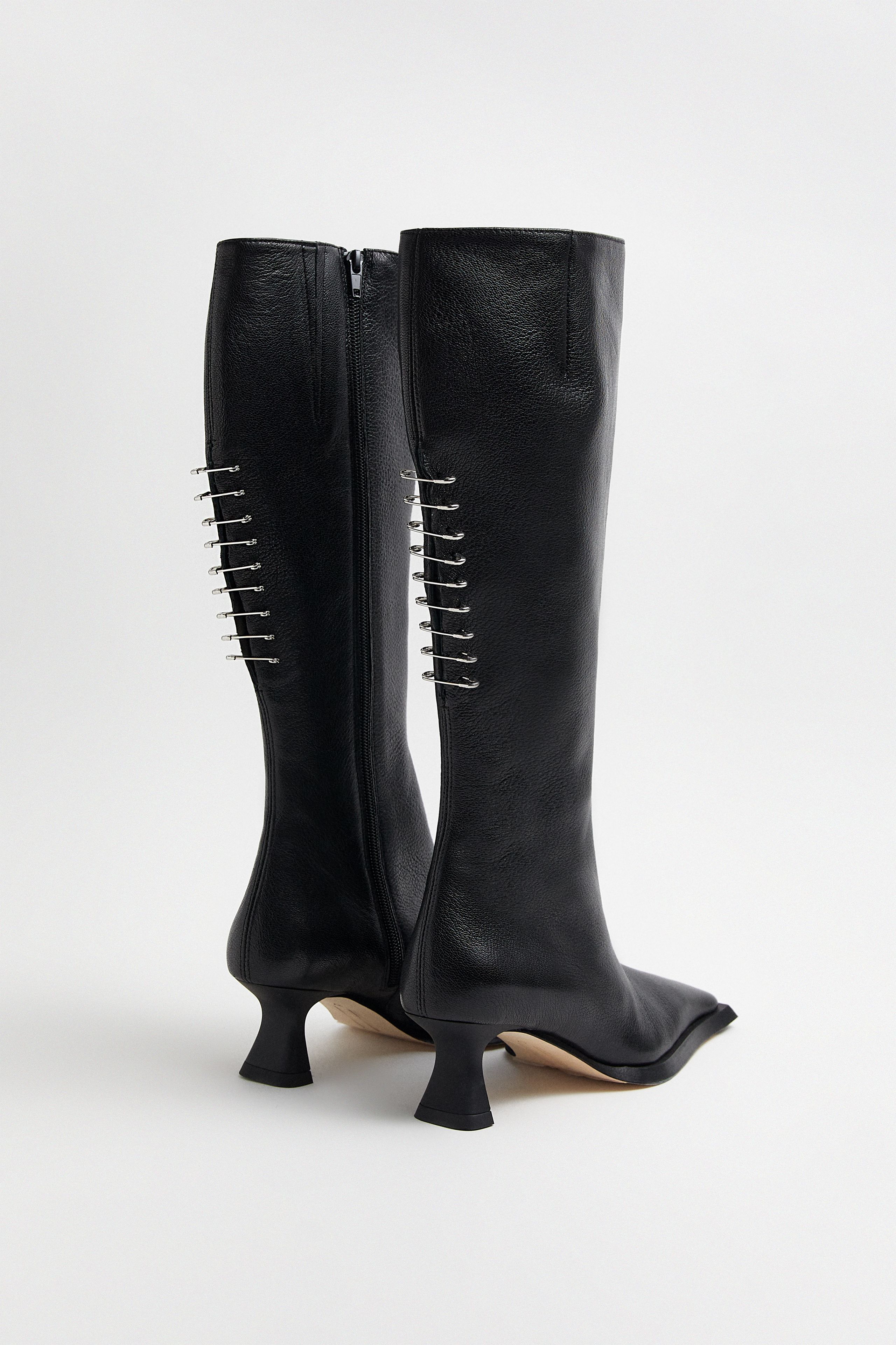 Blanca Black Tall Boots | Miista | Designed & Handmade in Europe