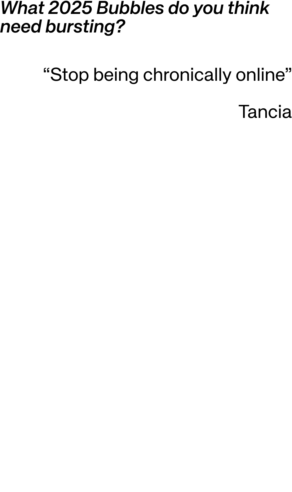 Tancia Text