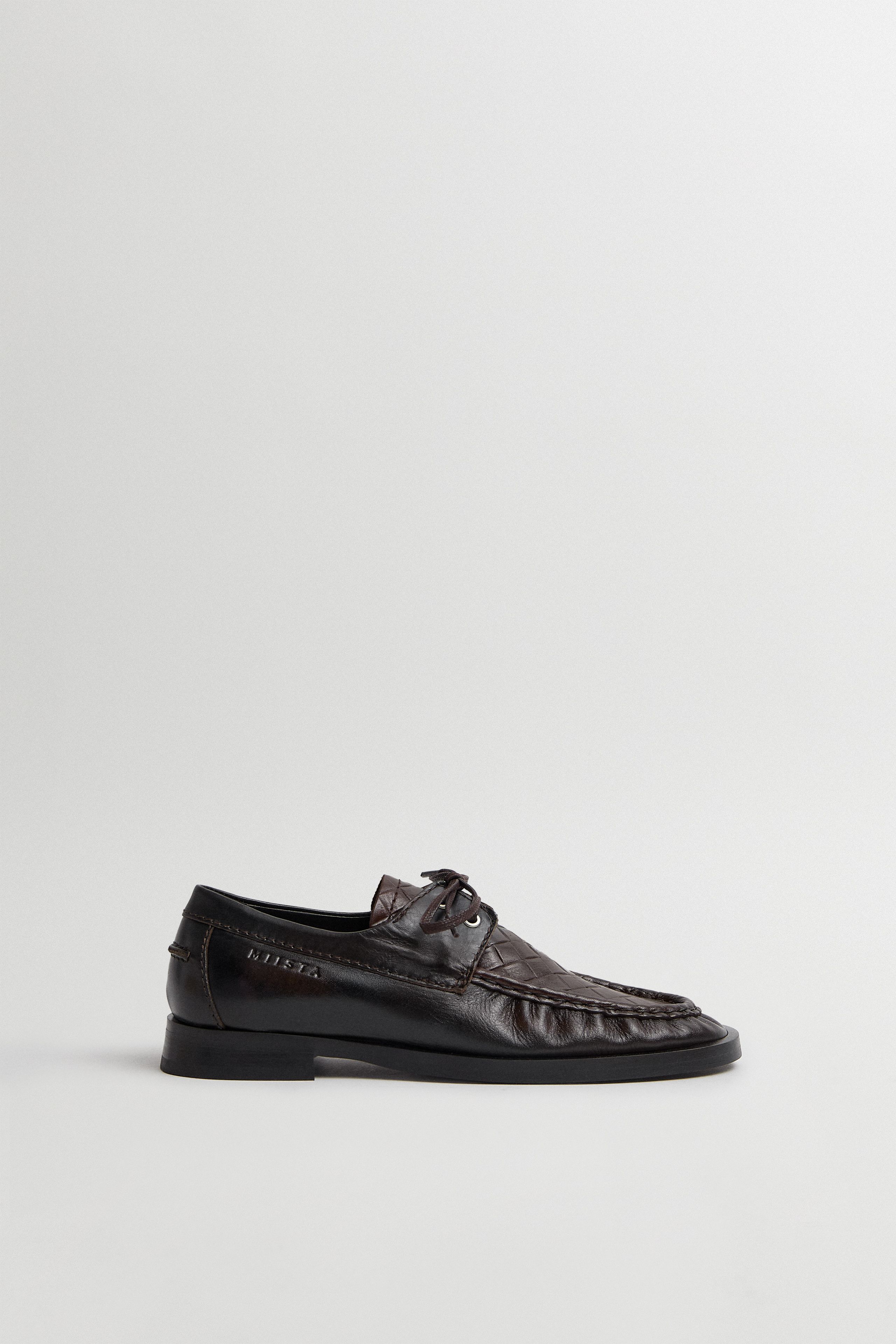 Edelira Brown Derby Loafers | Miista | Designed & Handmade in Europe