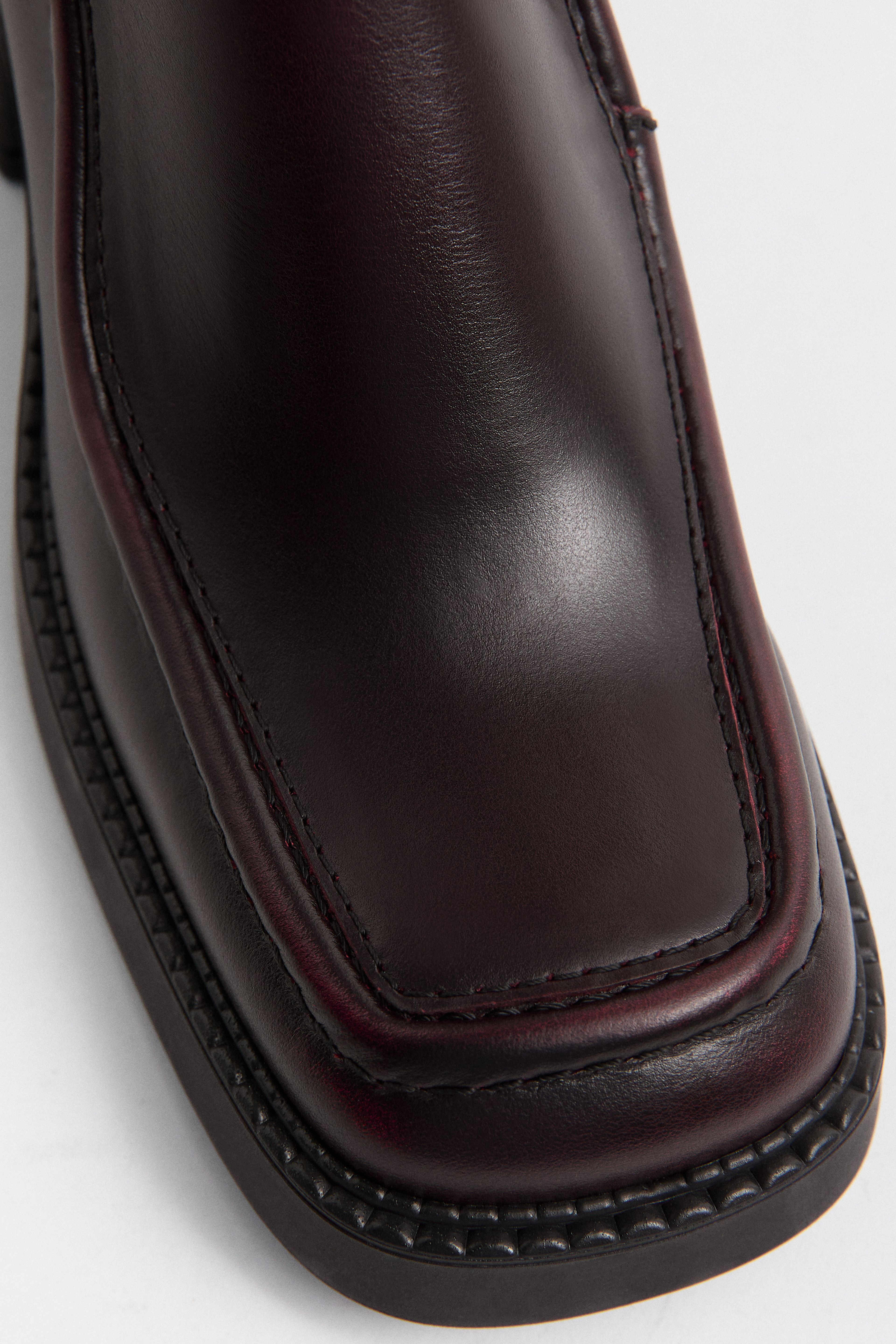 Dagmara Boots - Burgundy Brush Off Leather | Miista | Designed & Handmade in Europe