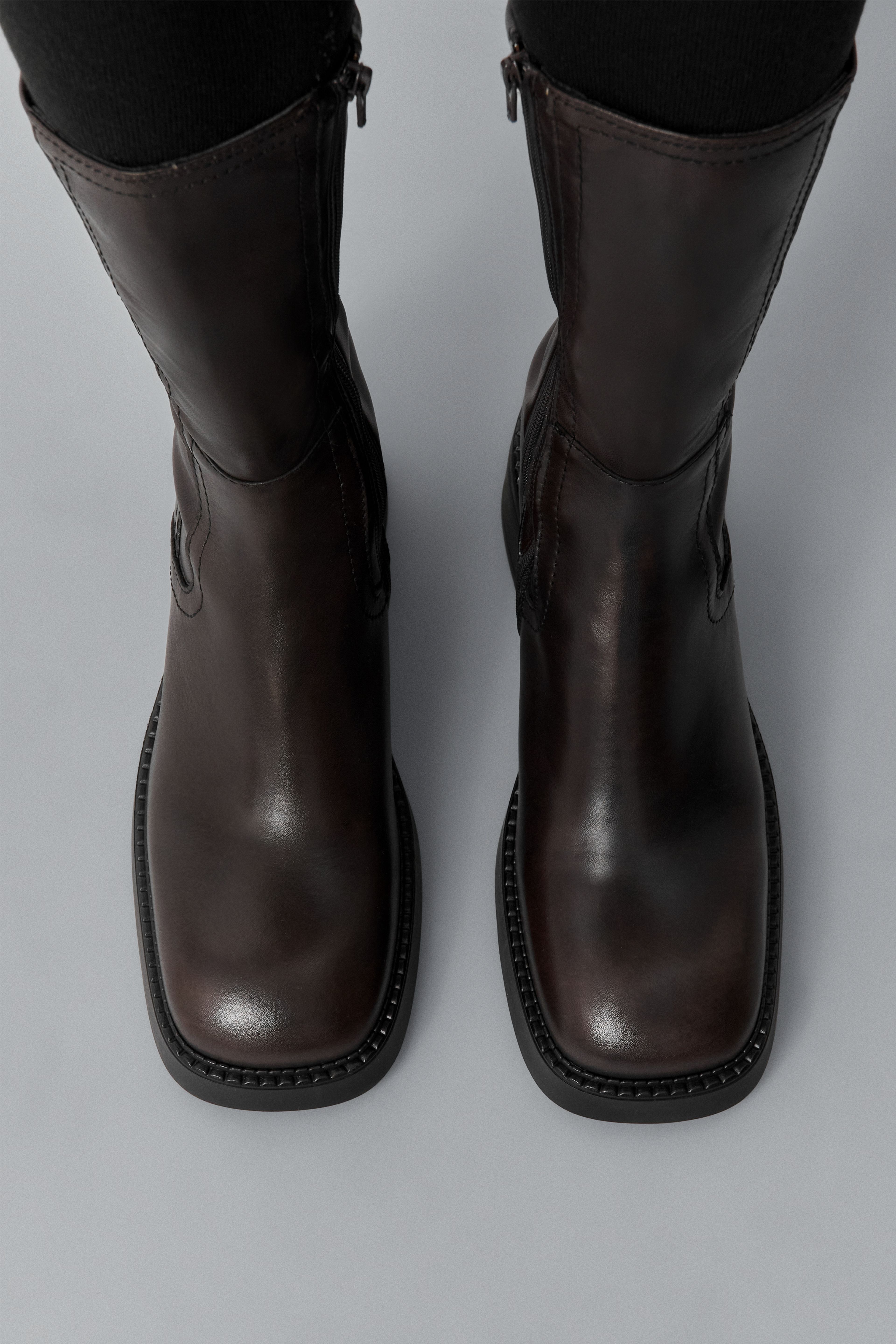 Fabi Black Brown Ankle Boots | Miista | Designed & Handmade in Europe