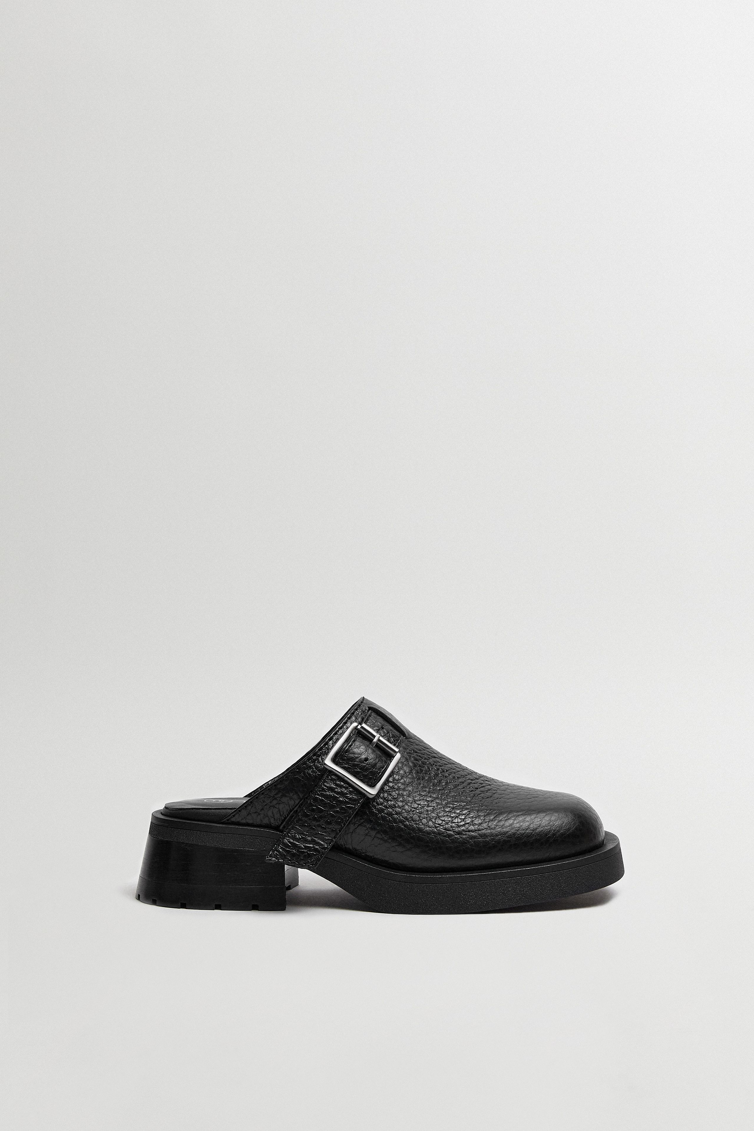 サンダル・ミュール miista SS25 AROA MULES (E83862 BLACK) Aroa Black Buckled Mules | Miista
