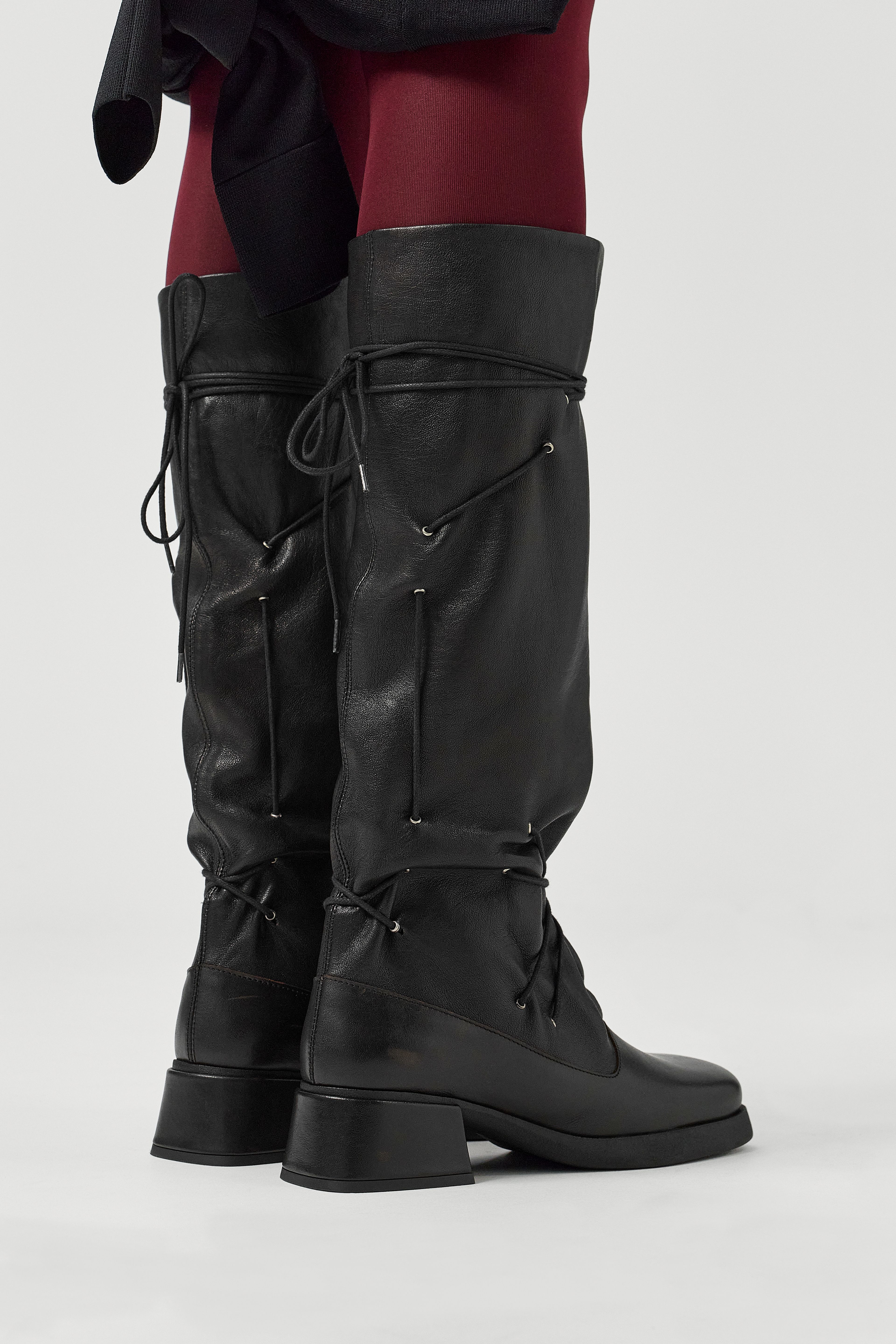 Alida Boots - Black Leather| Miista | Designed & Handmade in Europe