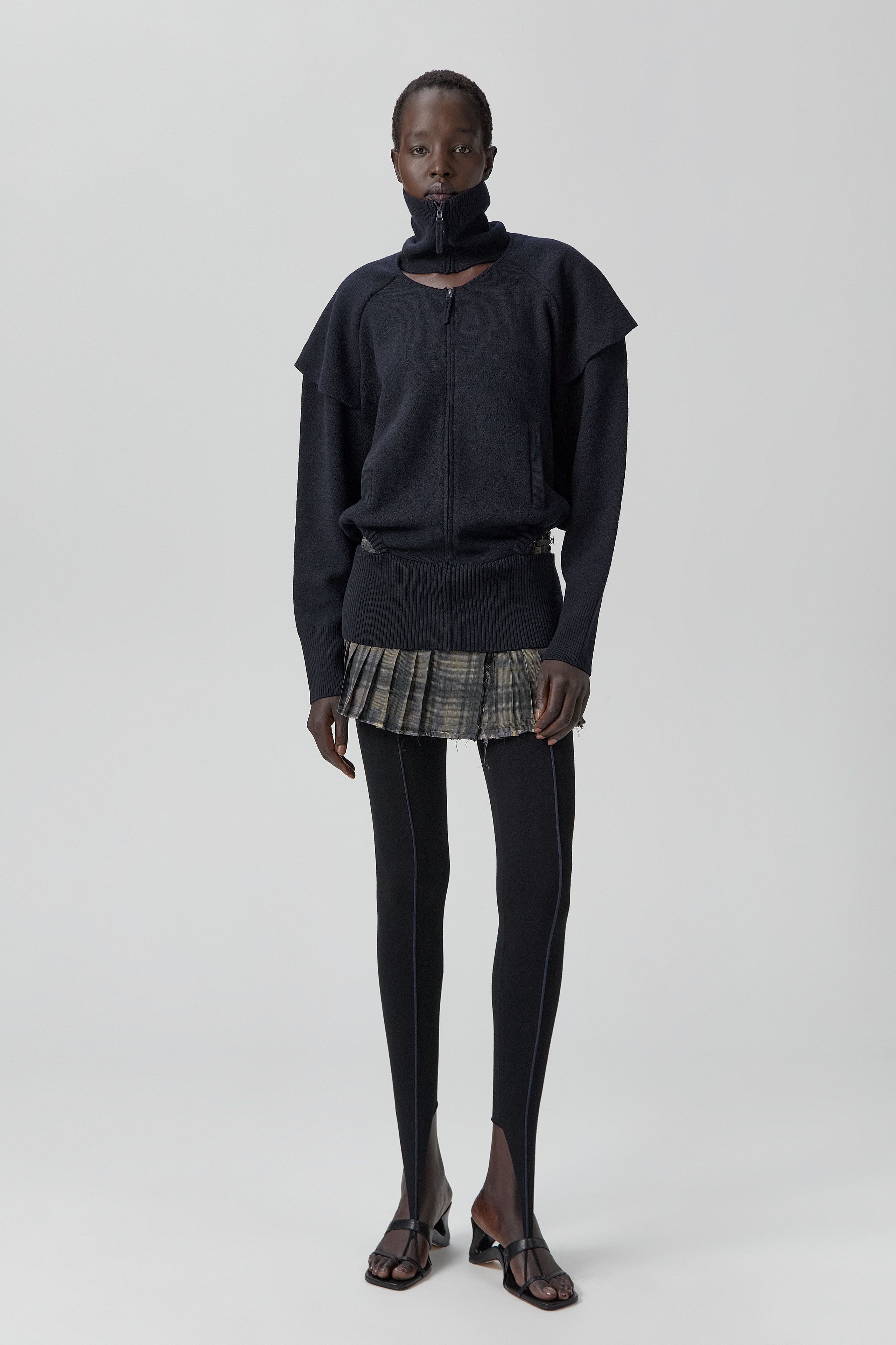 Agnes Jacket - Navy Extra Fine Merino Knit | Miista | Designed & Handmade in Europe