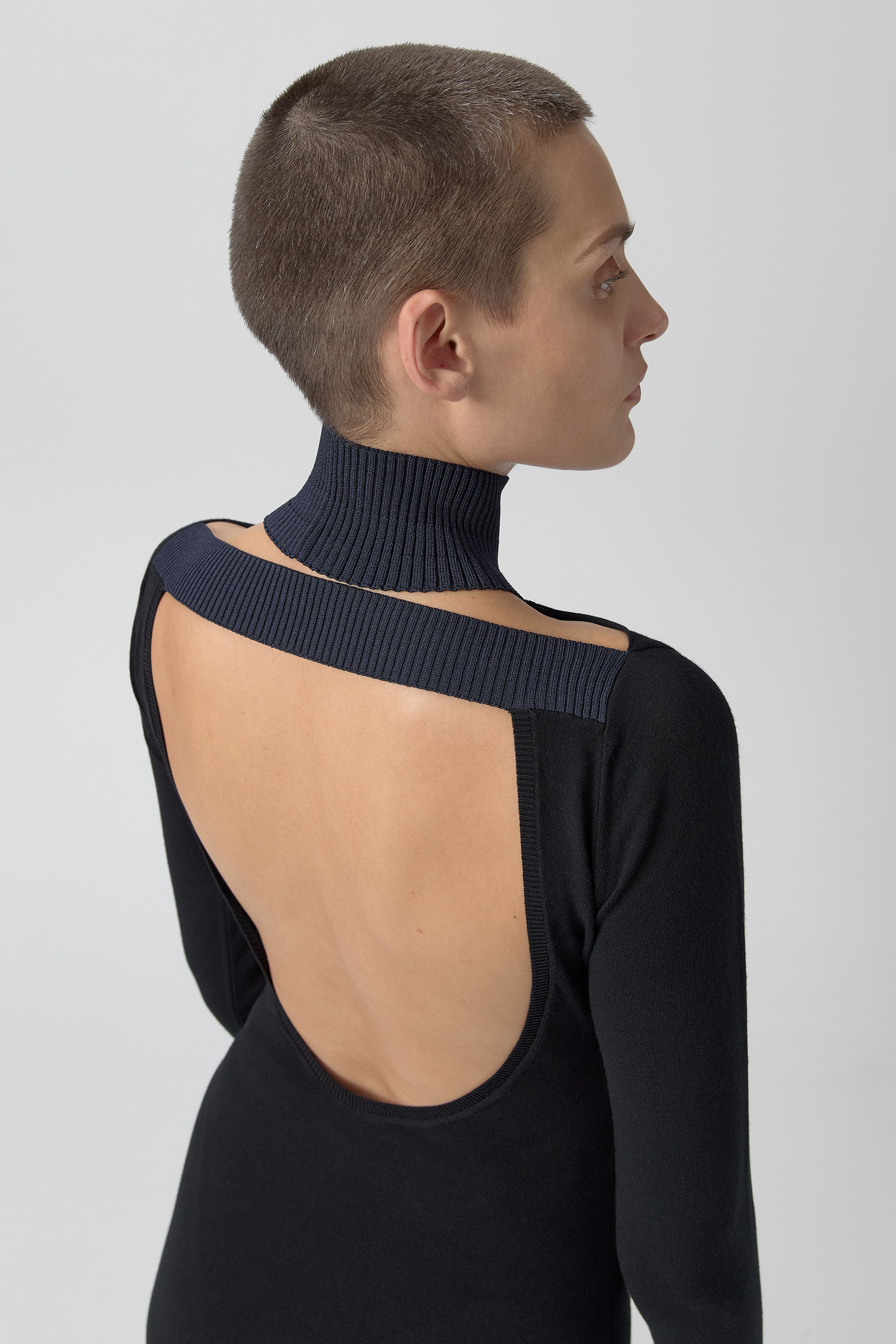 Marina Dress -  Black Extra Fine Merino Knit | Miista | Designed & Handmade in Europe