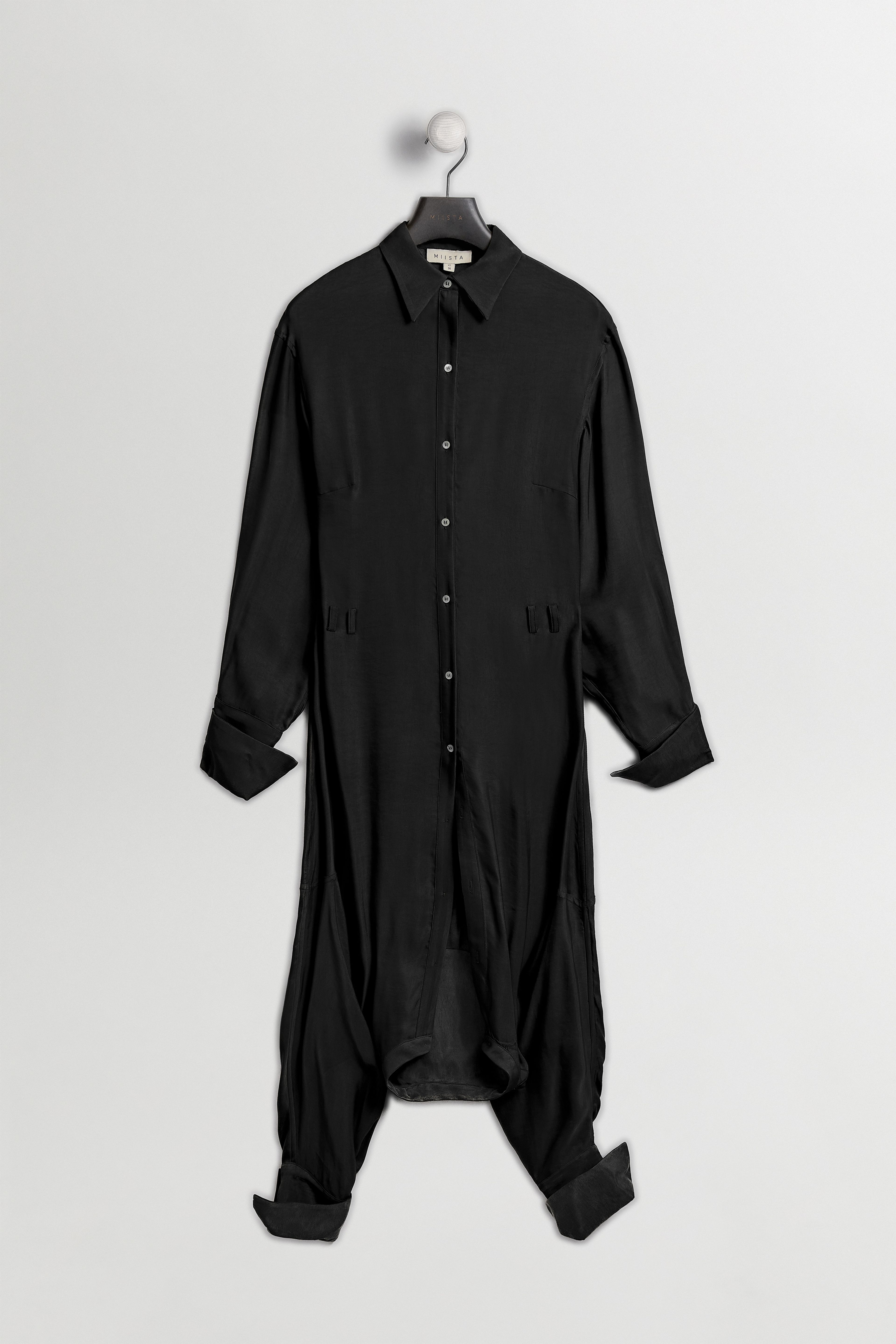 Lorna Dress - Black Lyocell Blend | Miista | Designed & Handmade in Europe