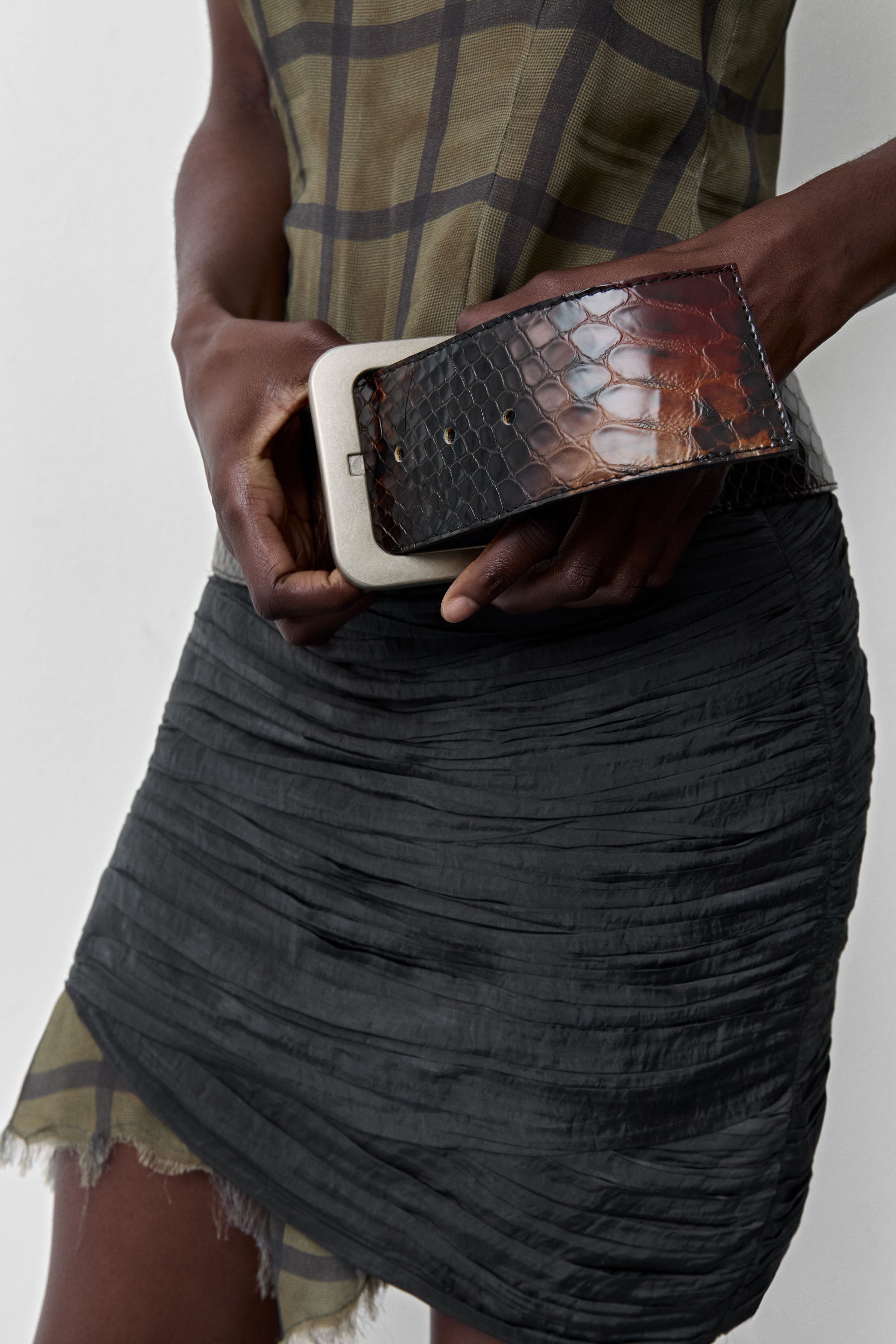 New Erika Snake Brown Belt | Miista | Designed & Handmade in Europe