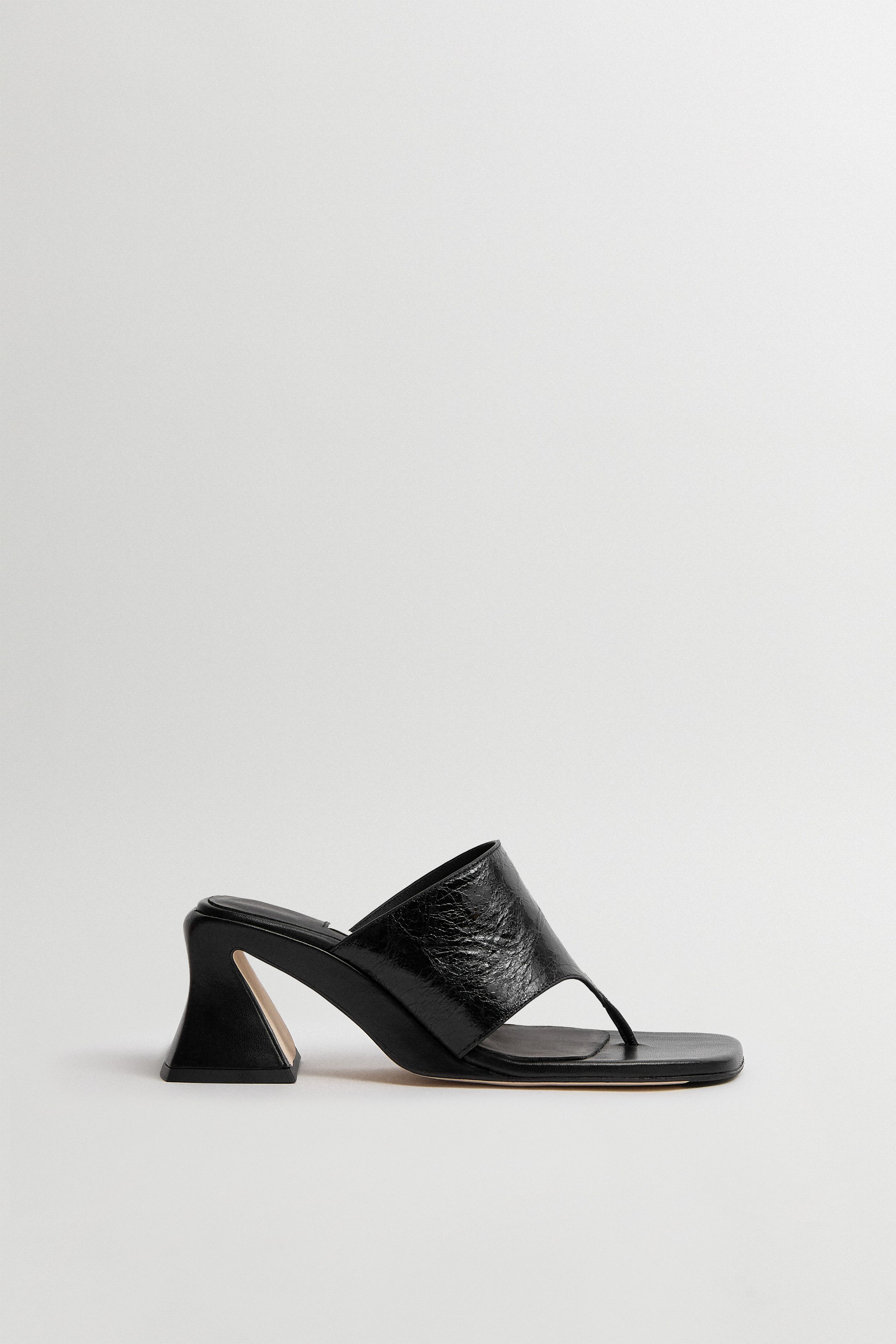 Ernie Black Thonge Sandals | Miista | Designed & Handmade in Europe