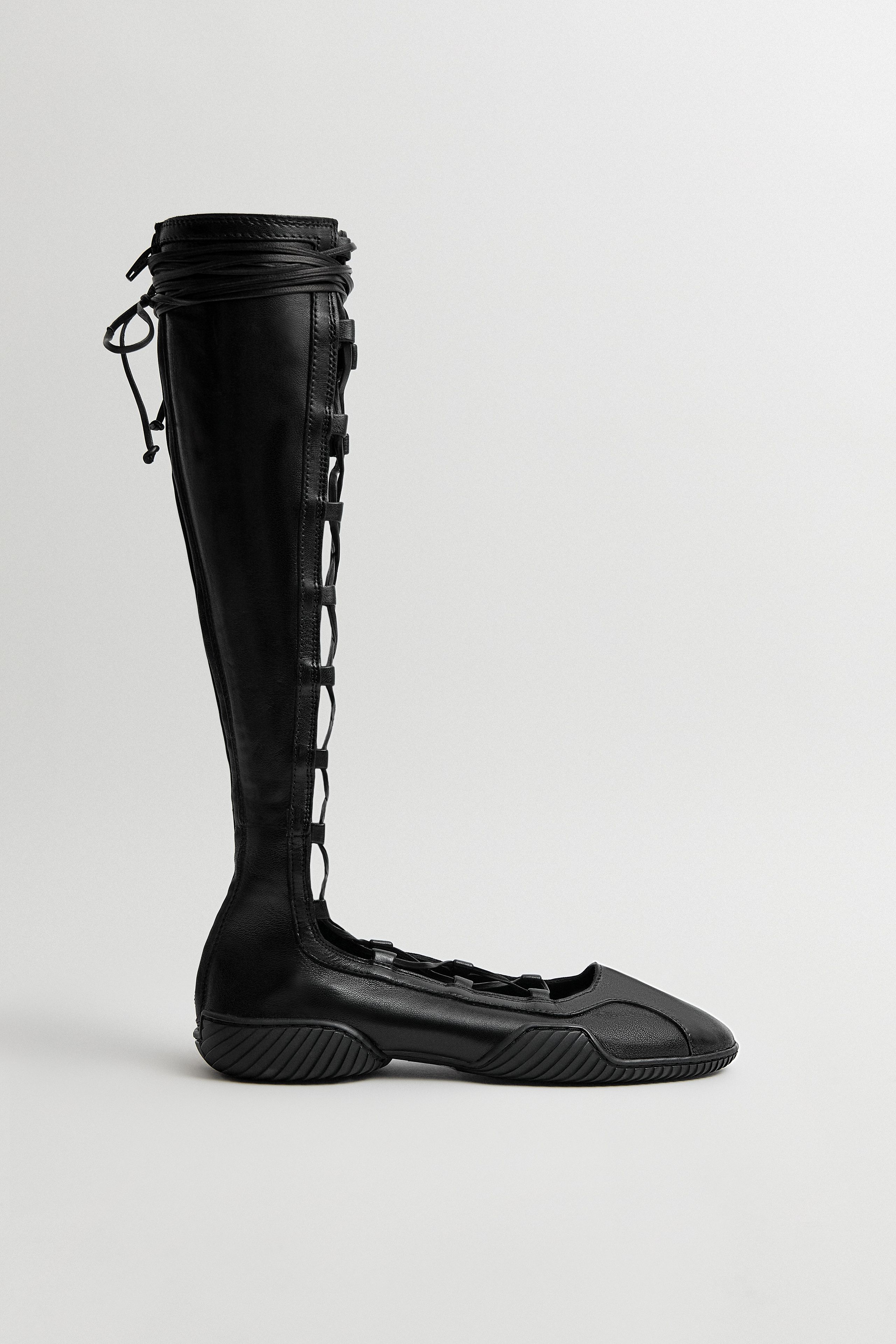 Mathilda Black Gladiator Ballerinas | Miista | Designed & Handmade in Europe