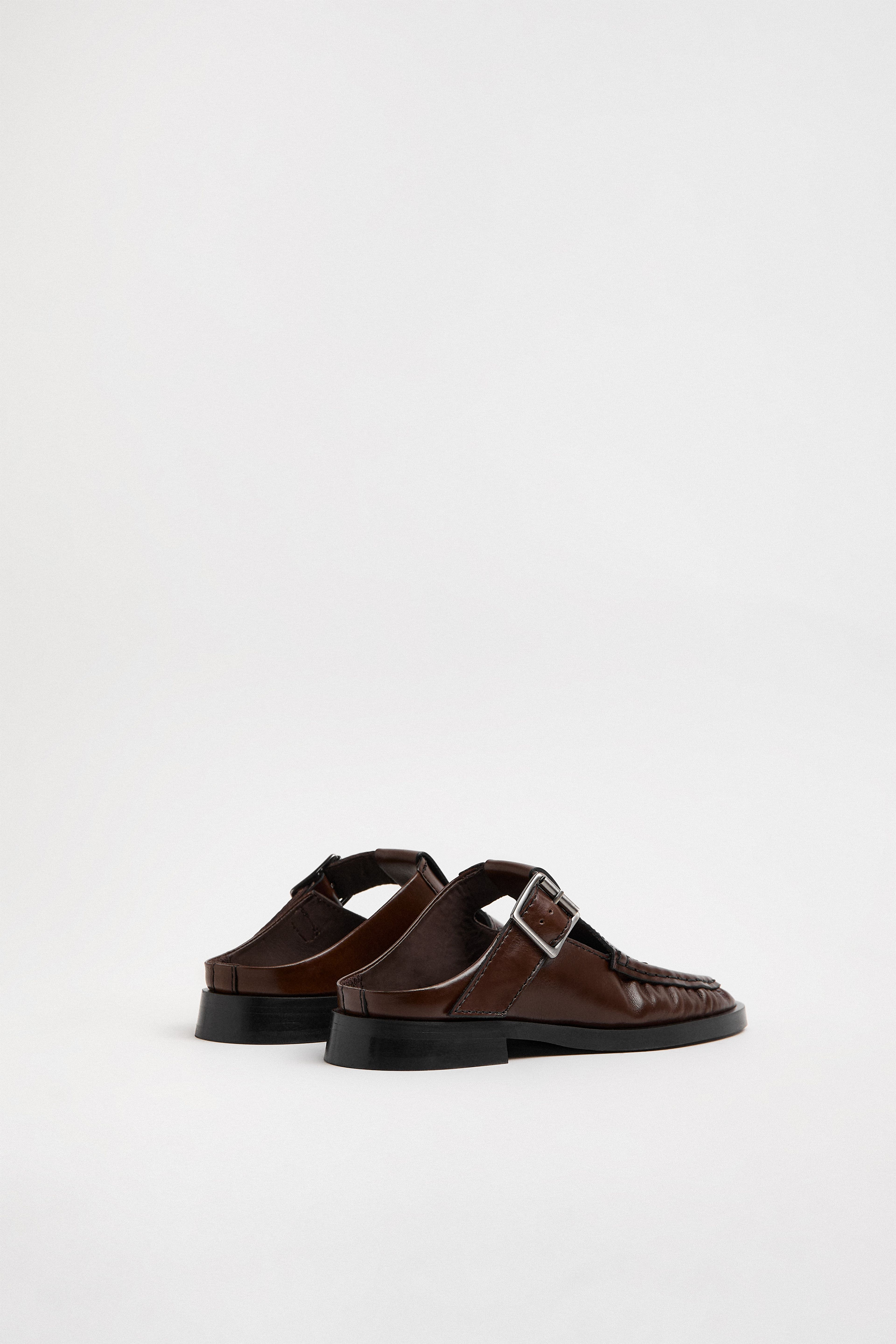 Gianna Brown Buckled Mules | Miista | Designed & Handmade in Europe