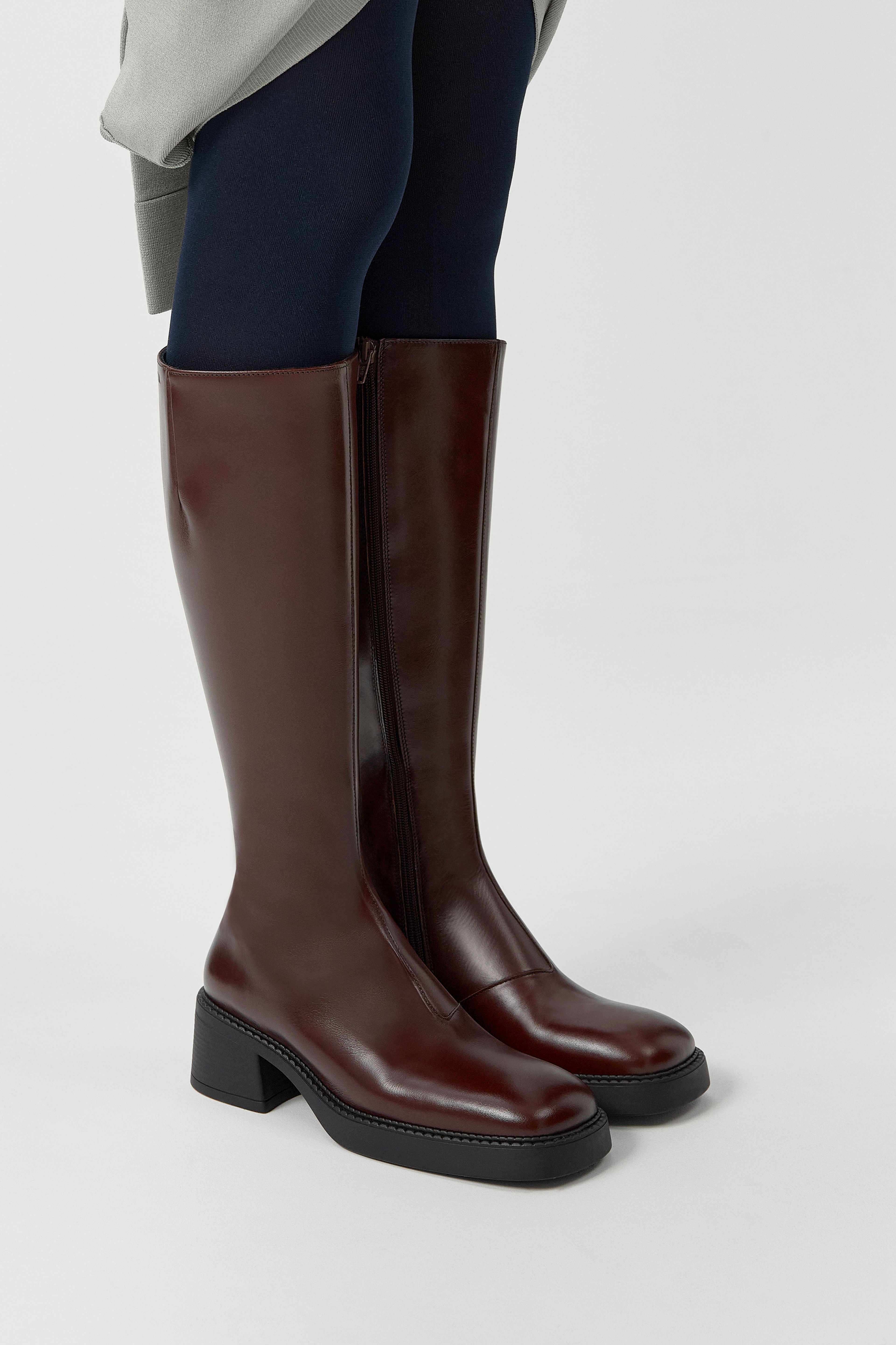 Yumi Boots - Chestnut Leather | Miista | Designed & Handmade in Europe