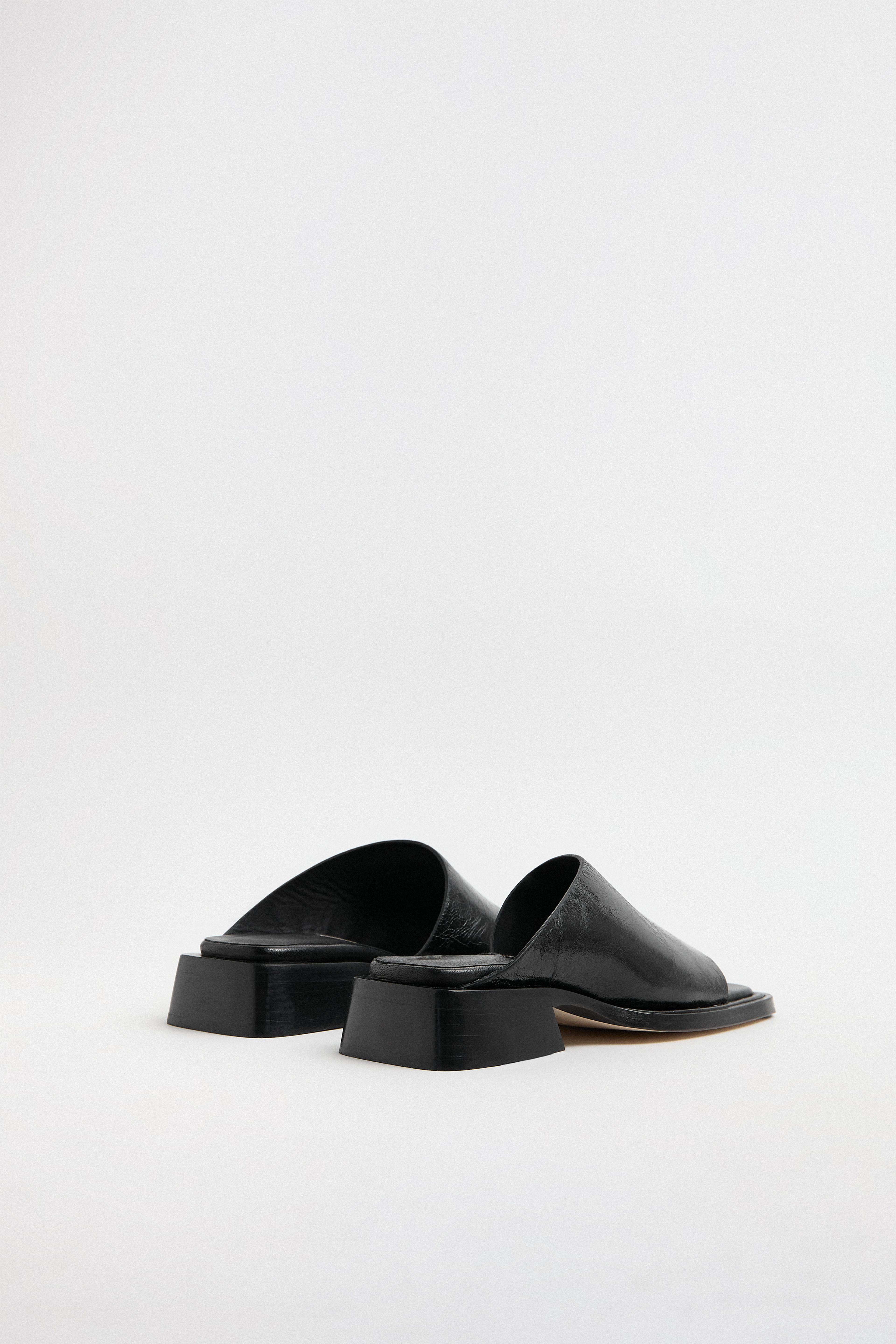 Alendra Black Asymmetric Sandals | Miista | Designed & Handmade in Europe