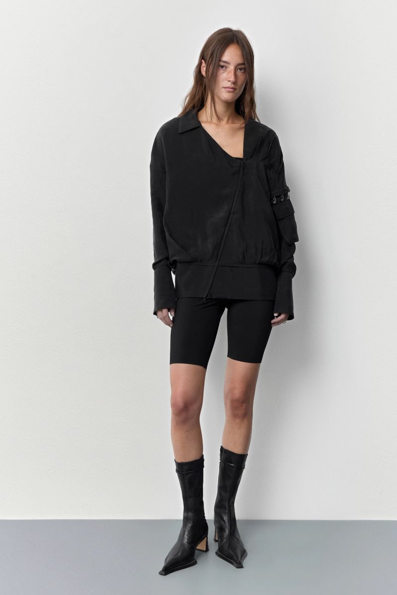 Black Asymmetric Jacket