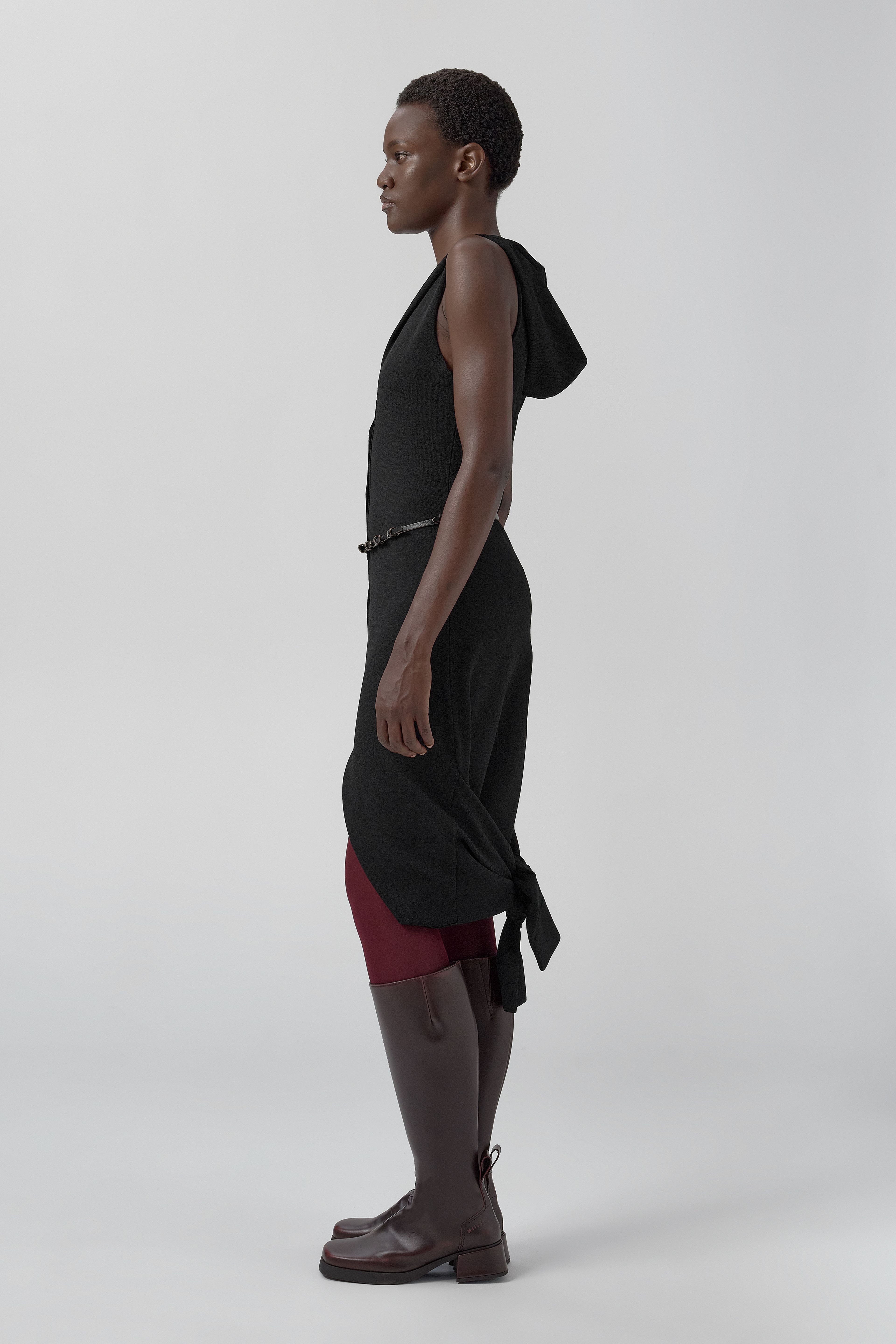 Ville Dress - Black Viscose Knit | Miista | Designed & Handmade in Europe