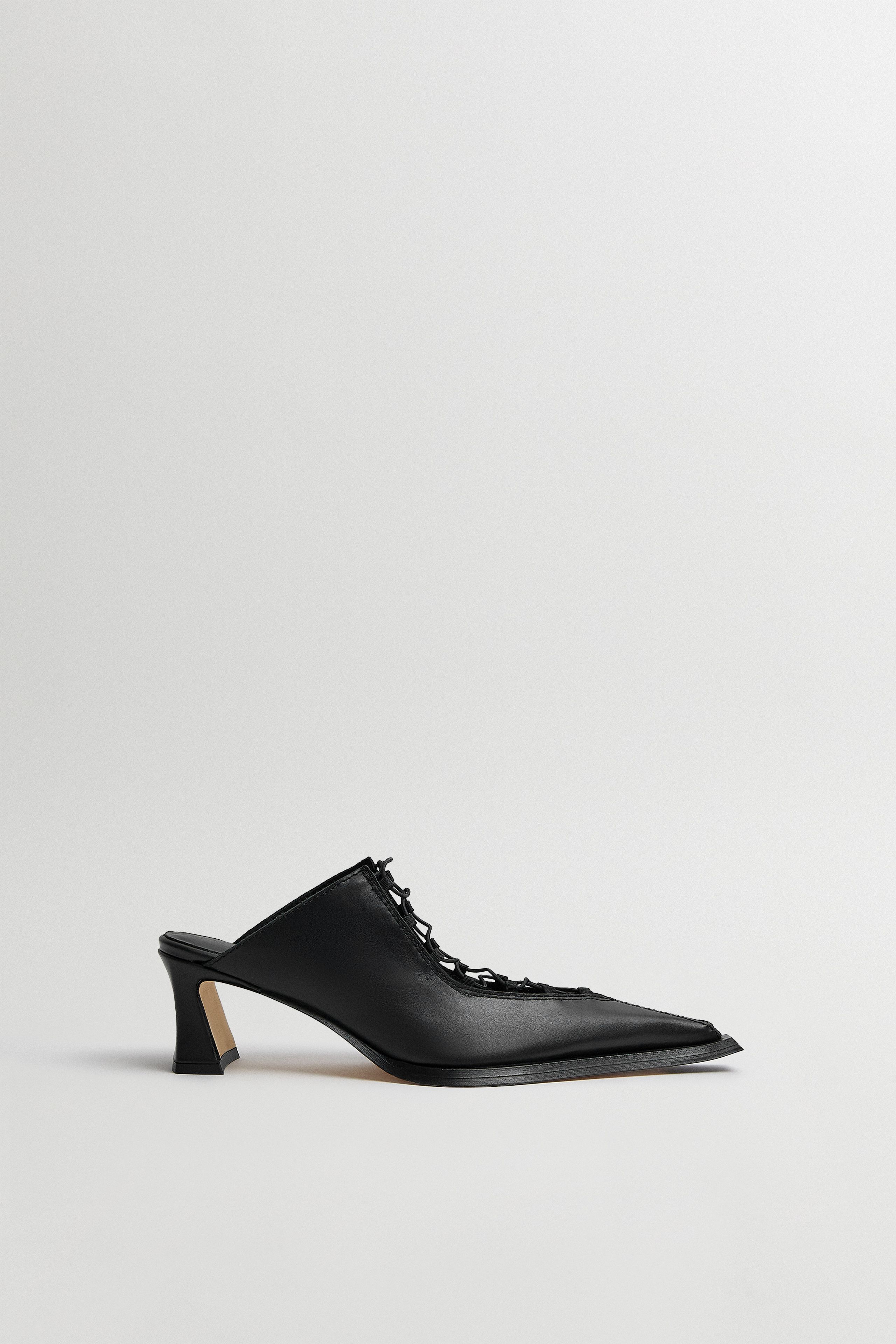 Sherri Black Mules | Miista | Designed & Handmade in Europe