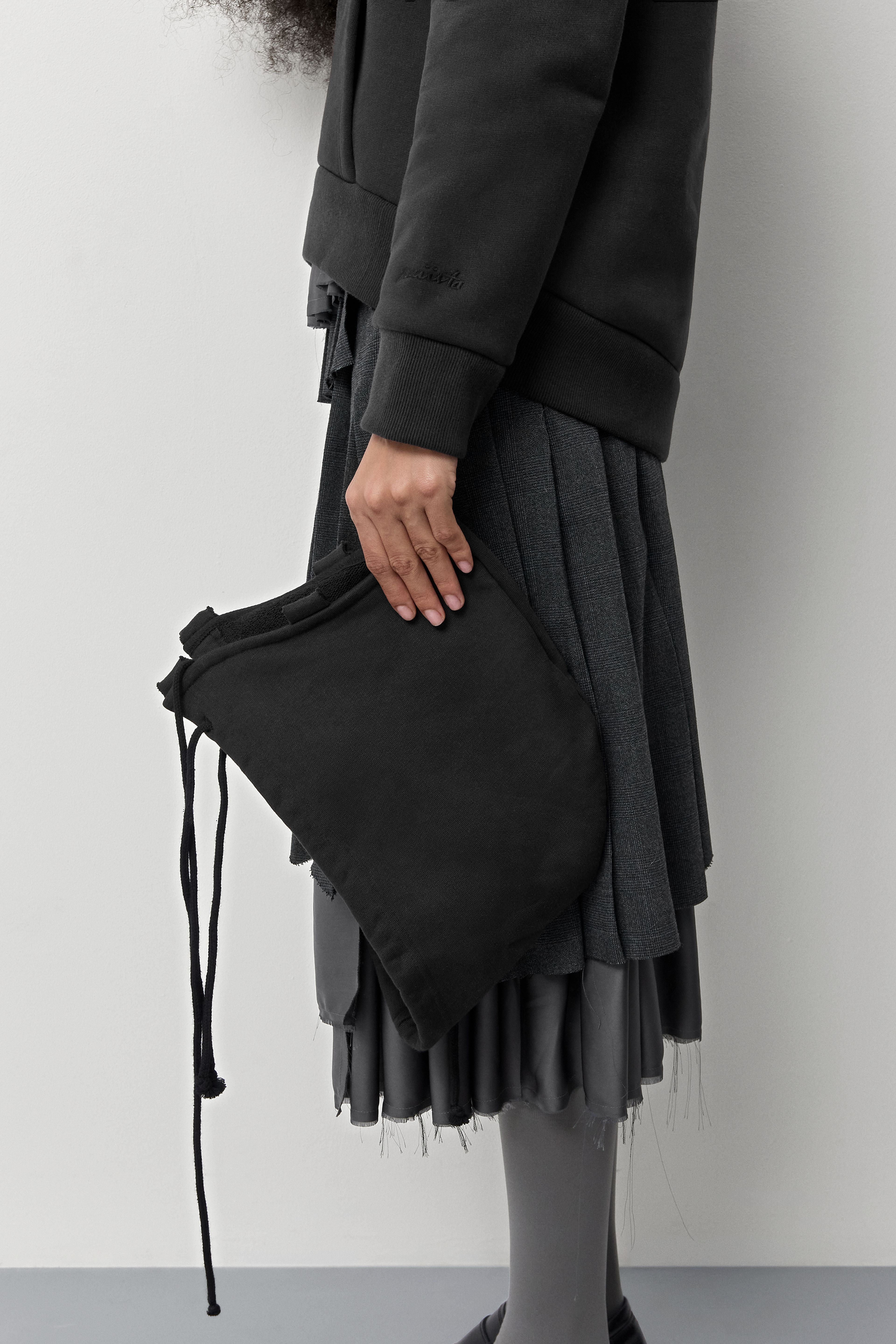 Carly Black Hoodie Sweatshirt | Miista | Designed & Handmade in Europe