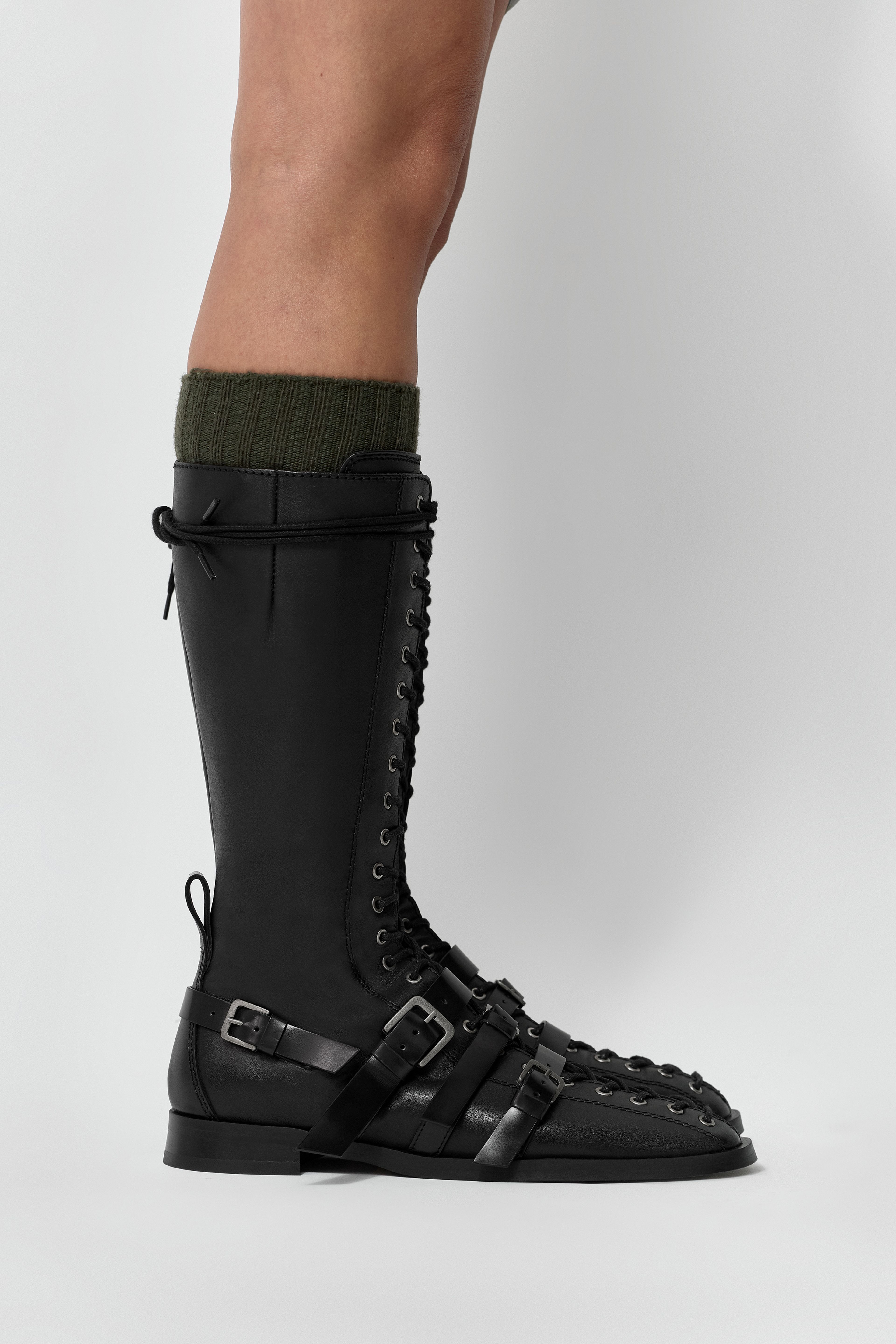 Theresia Boots - Black Leather | Miista | Designed & Handmade in Europe