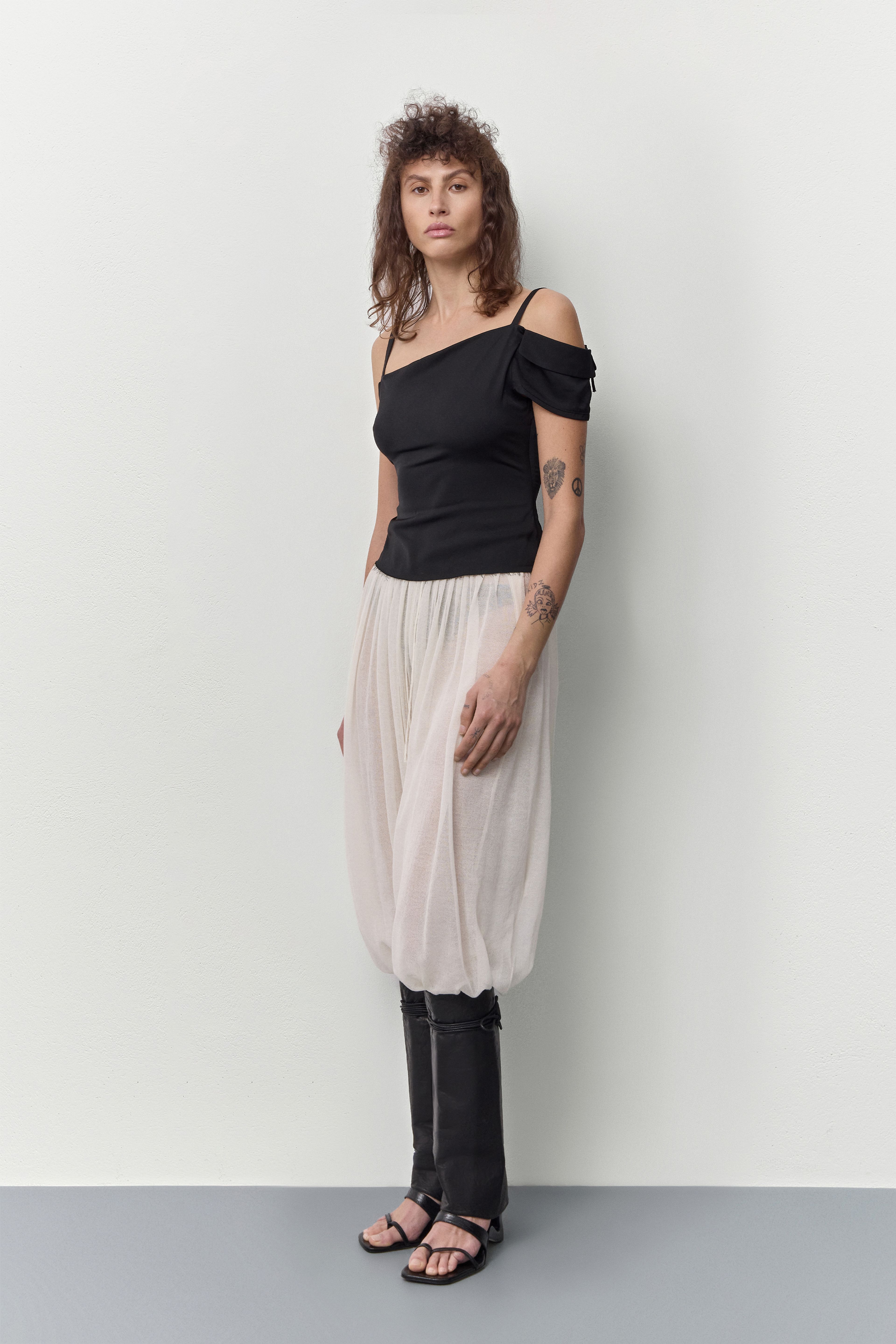 Blazie Black Top | Miista | Designed & Handmade in Europe