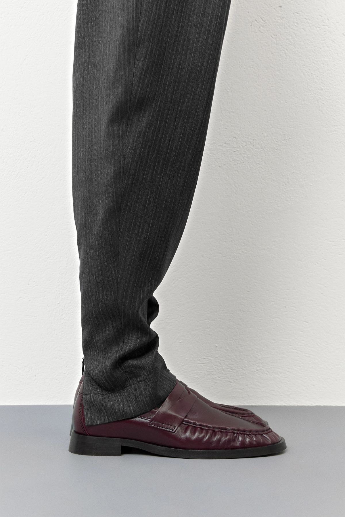 Zita Loafers - Burgundy Leather