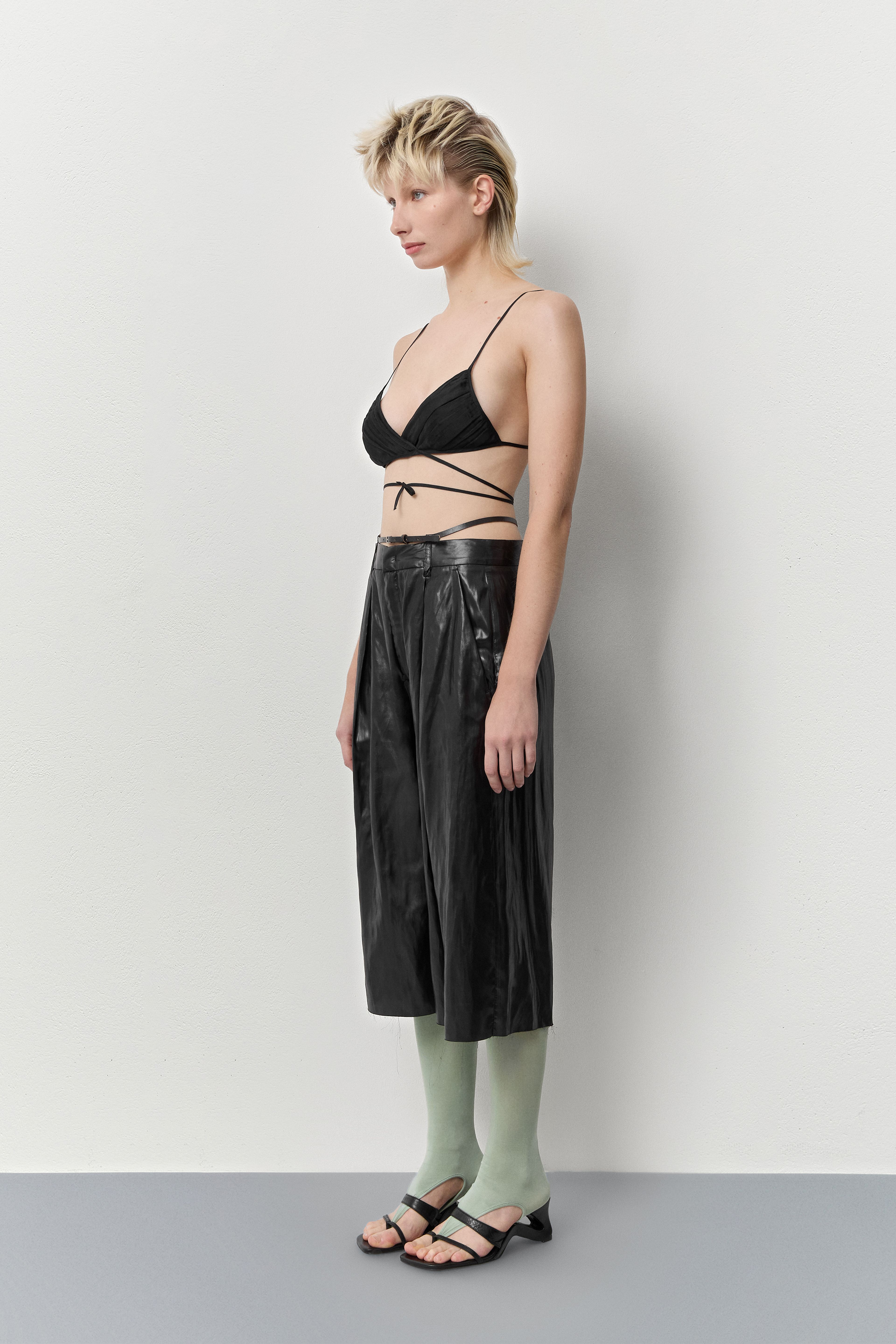 Luneth Black Bermuda | Miista | Designed & Handmade in Europe