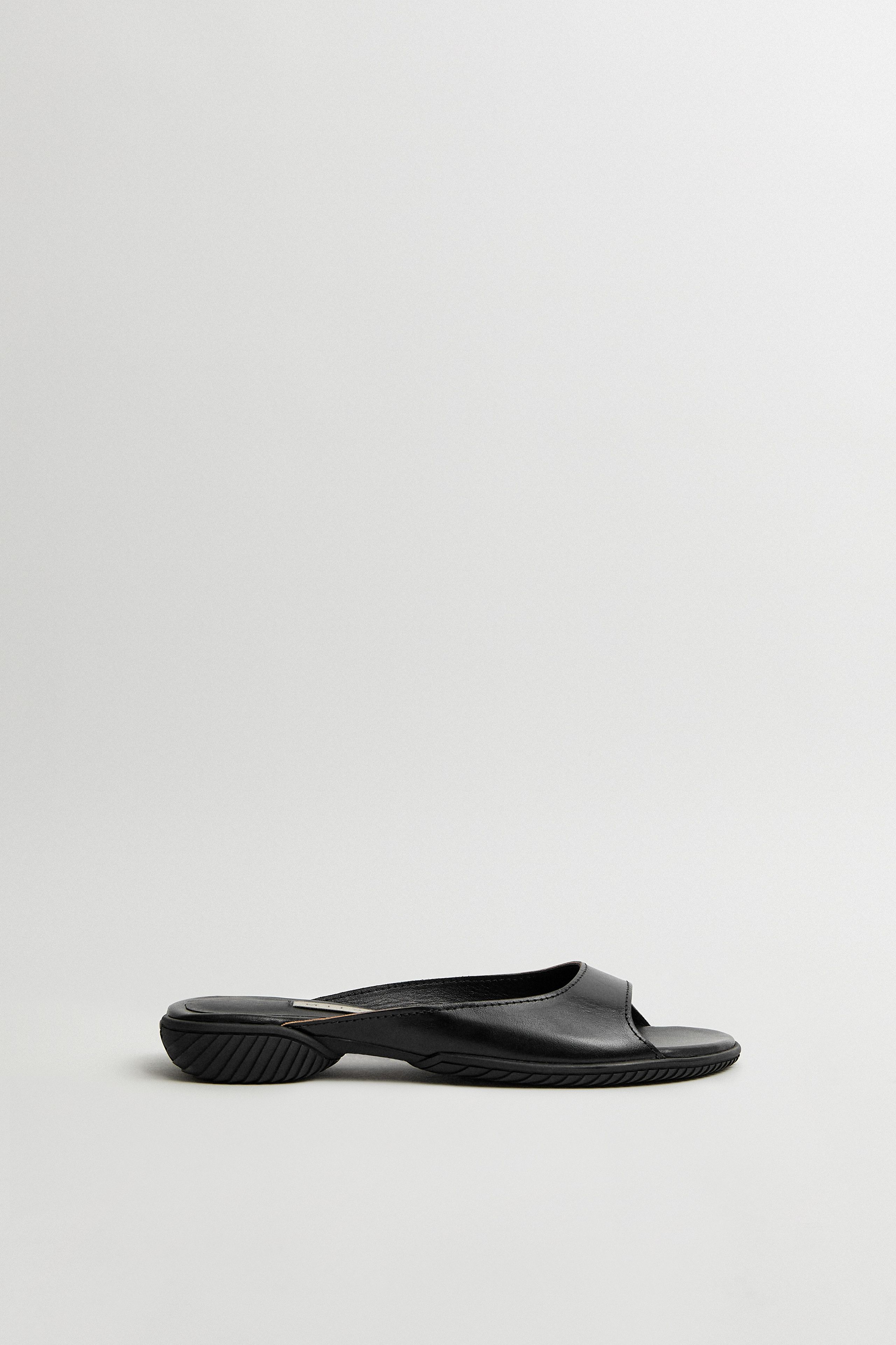 Yachay Black Slide Sandals | Miista | Designed & Handmade in Europe