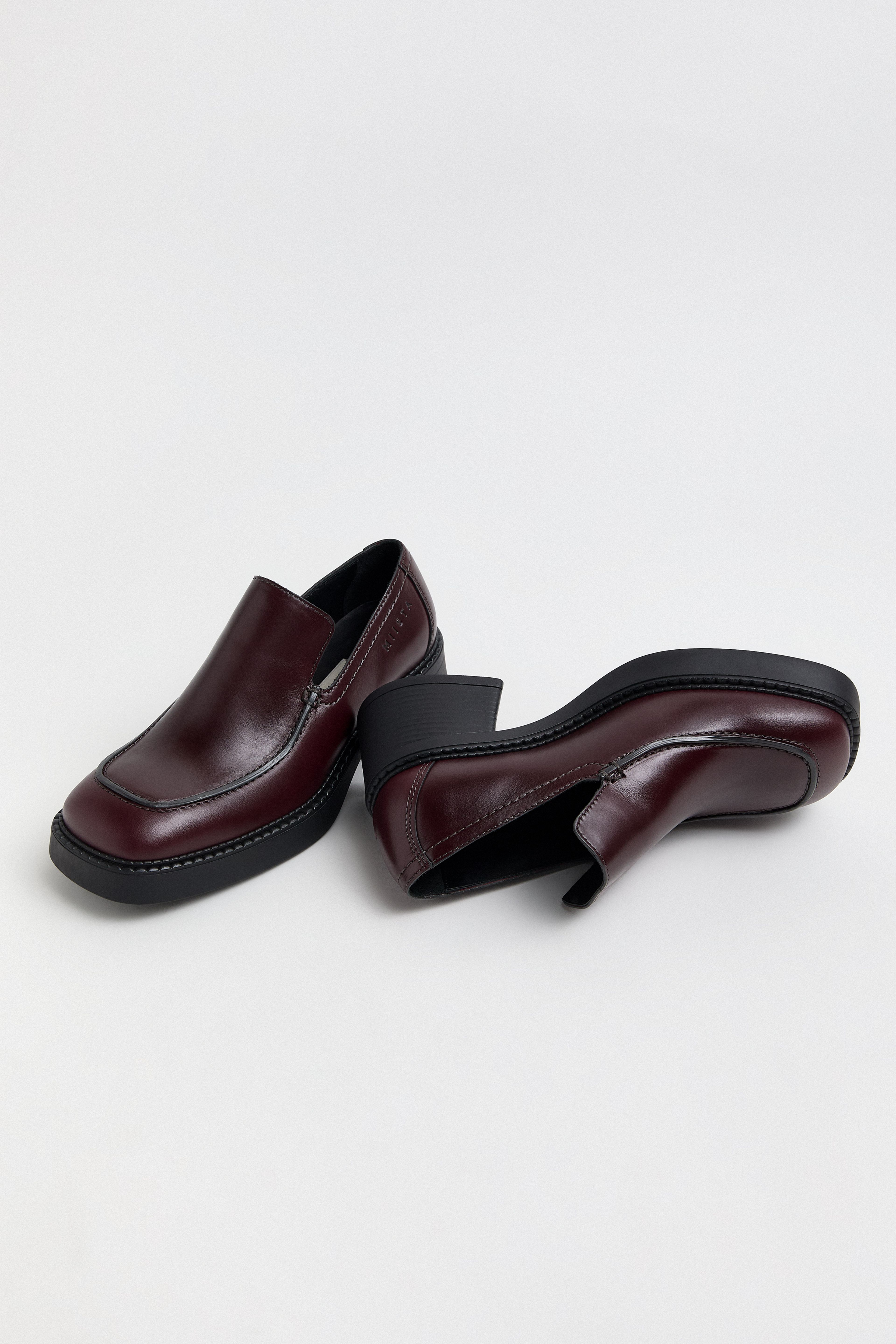 Karion Burgundy Loafers | Miista | Designed & Handmade in Europe
