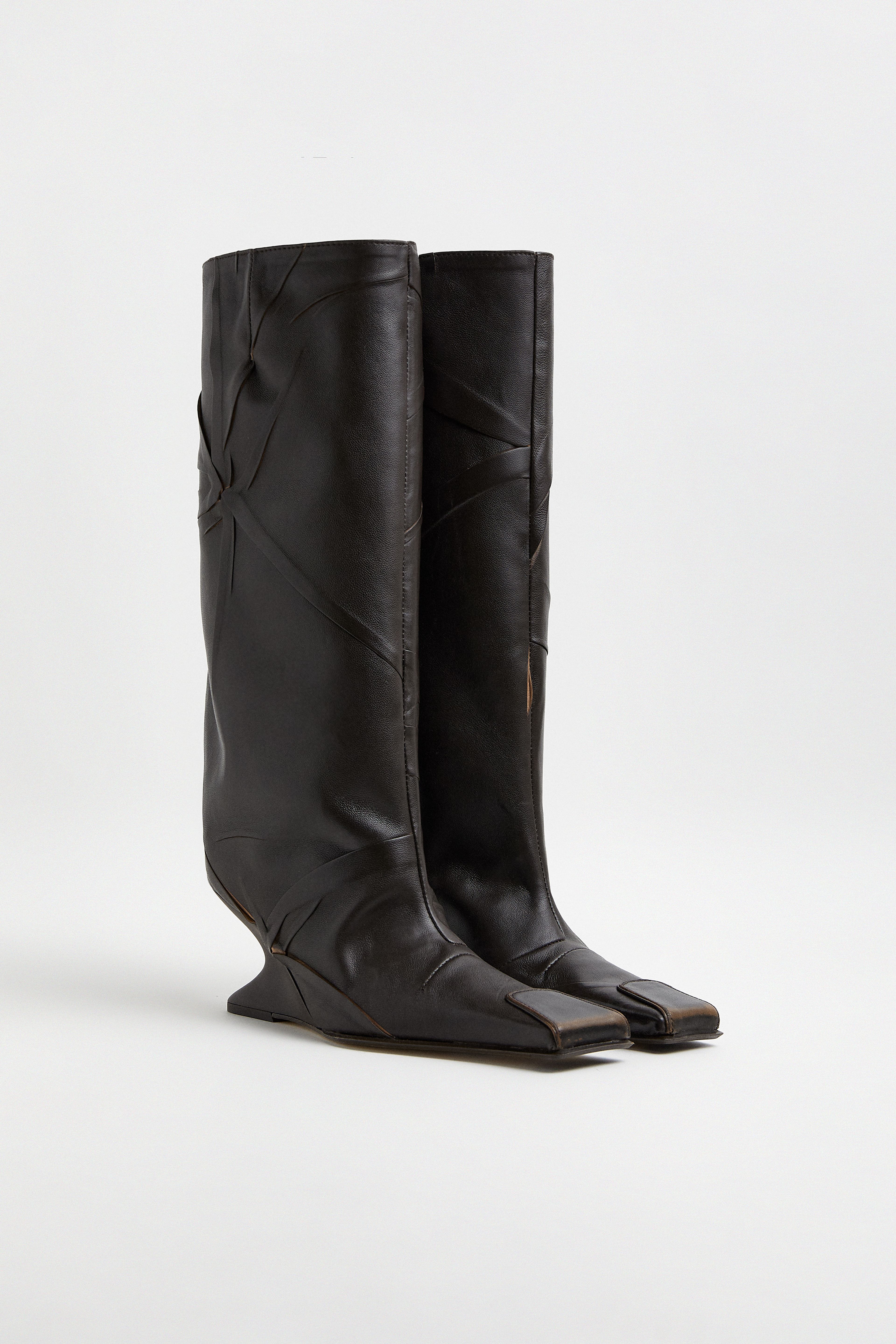 Ayleen Brown Tall Boots | Miista | Designed & Handmade in Europe
