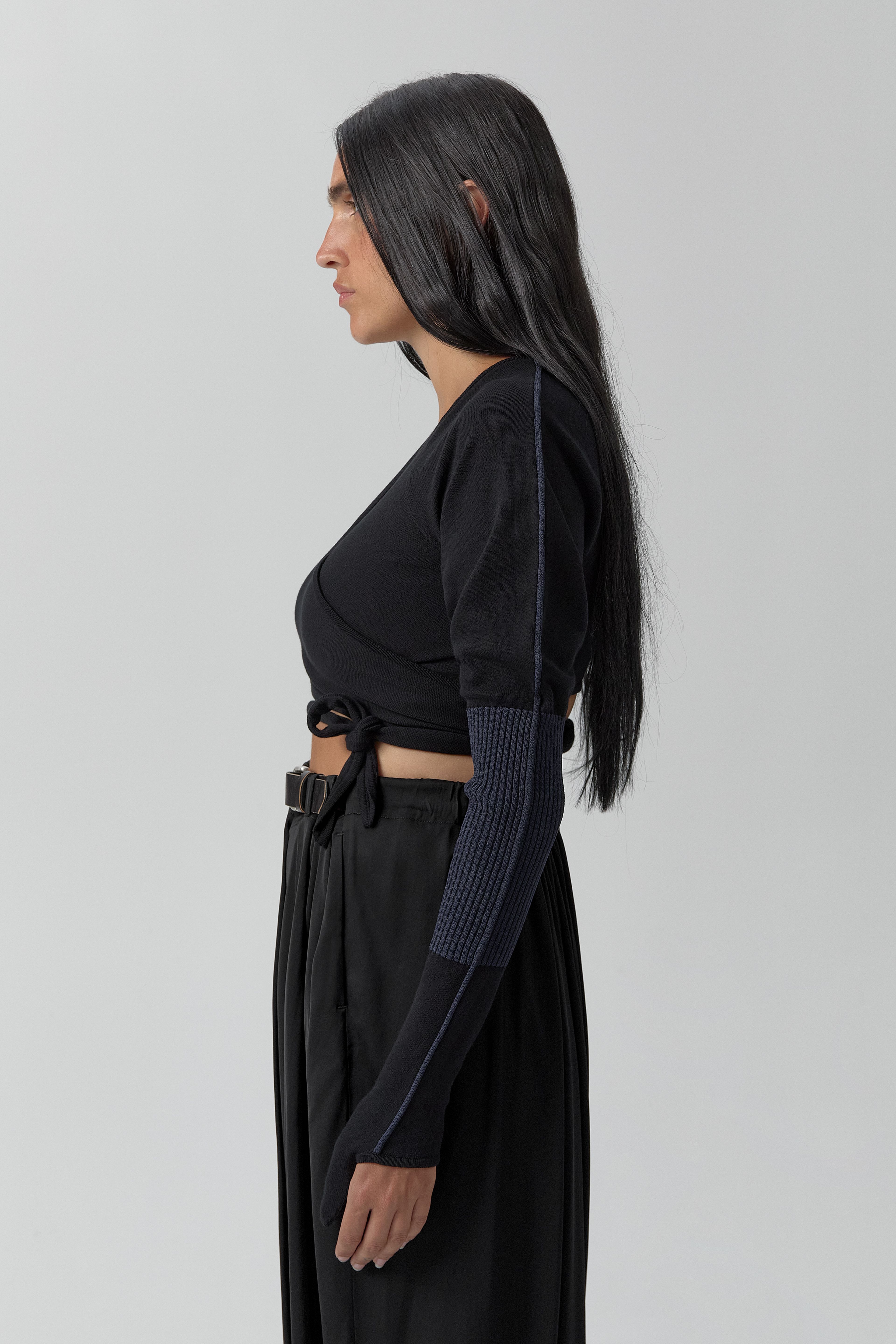 Riley Top - Black Extra Fine Merino Knit | Miista | Designed & Handmade in Europe