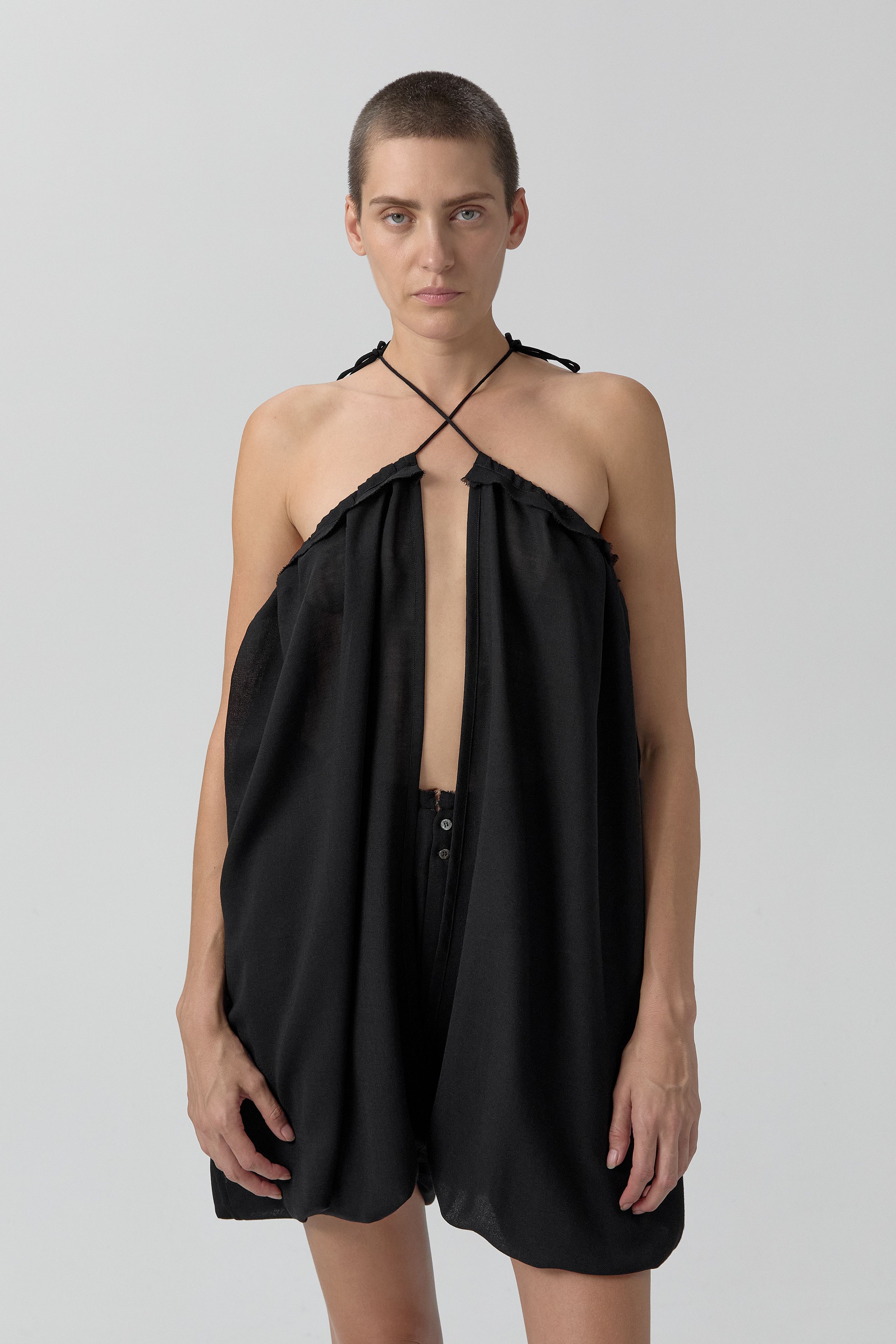 Kara Trousers - Black Pleated Virgin Wool | Miista | Designed & Handmade in Europe