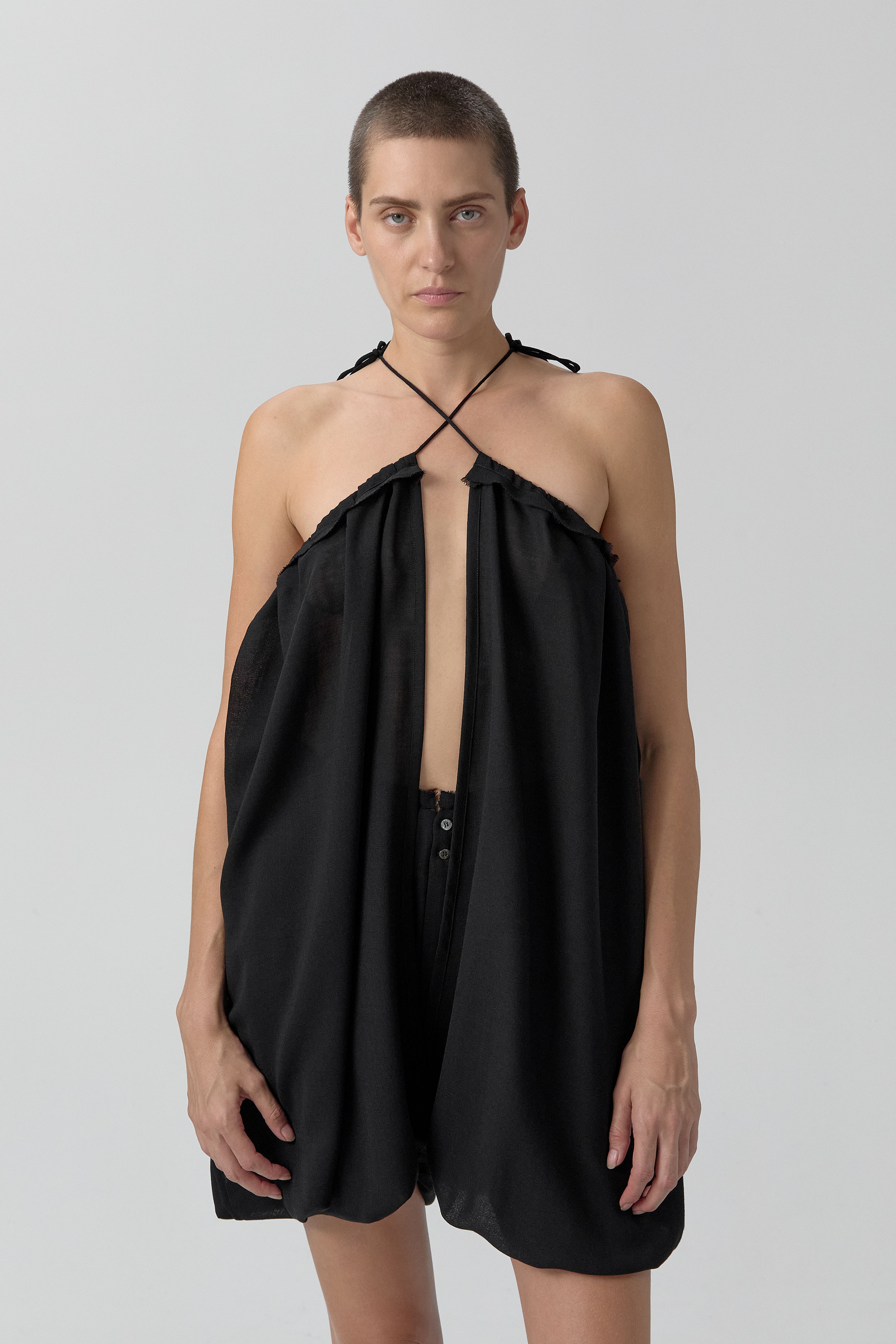 Kara Trousers - Black Pleated Virgin Wool | Miista | Designed & Handmade in Europe