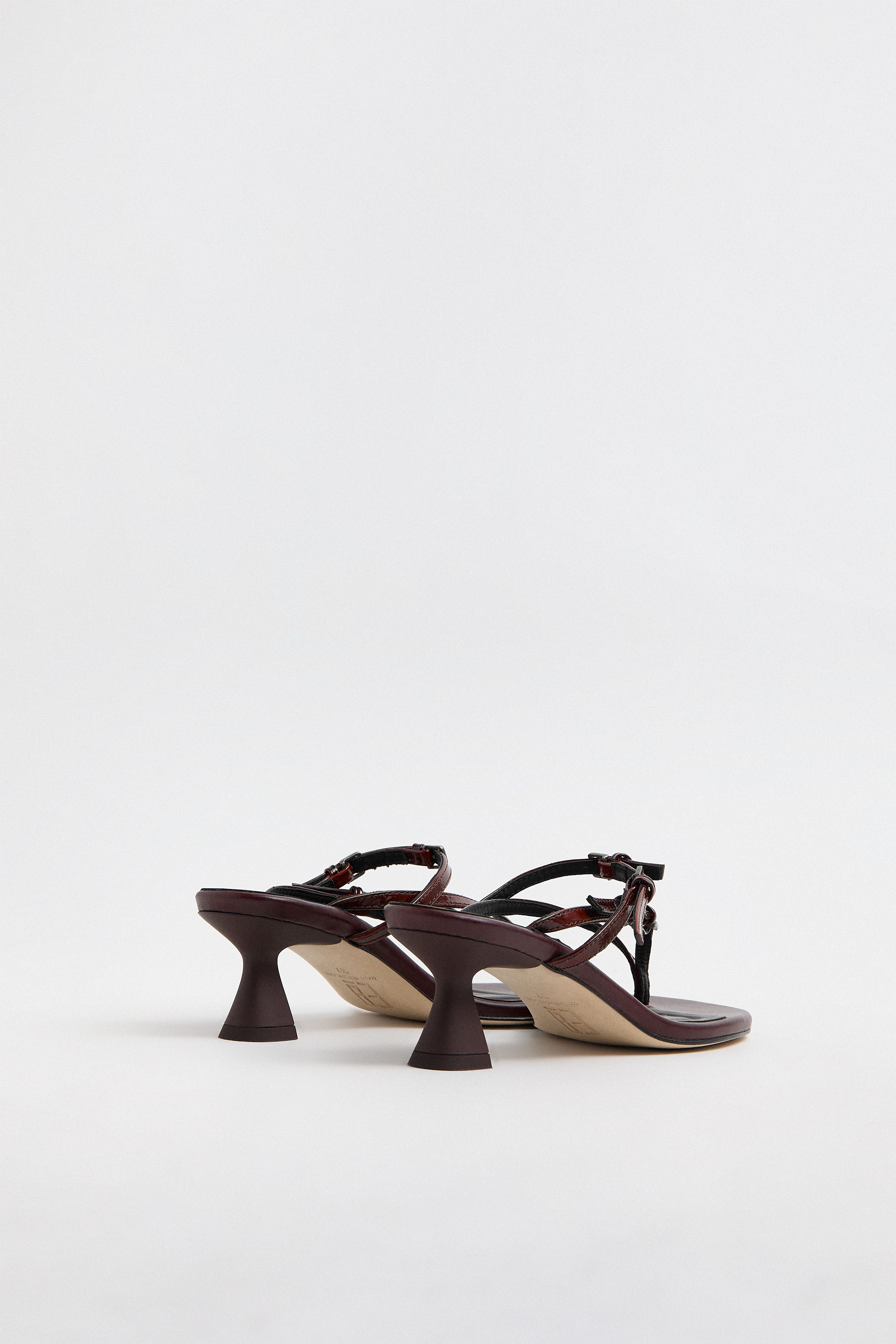 Abisai Burgundy Mini Buckled Sandals | Miista | Designed & Handmade in Europe