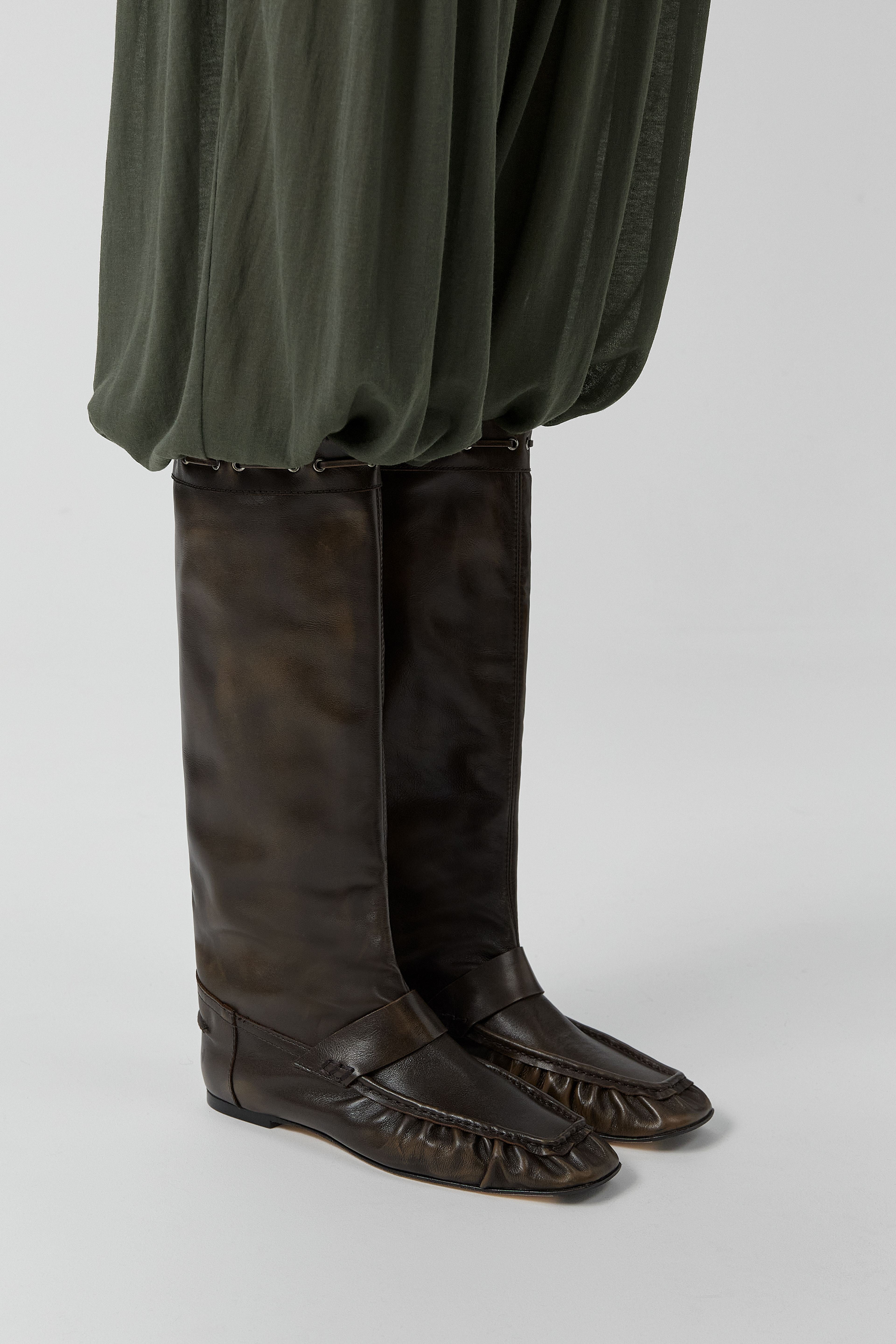 Kali Boots - Brown Brush Off Leather | Miista | Designed & Handmade in Europe