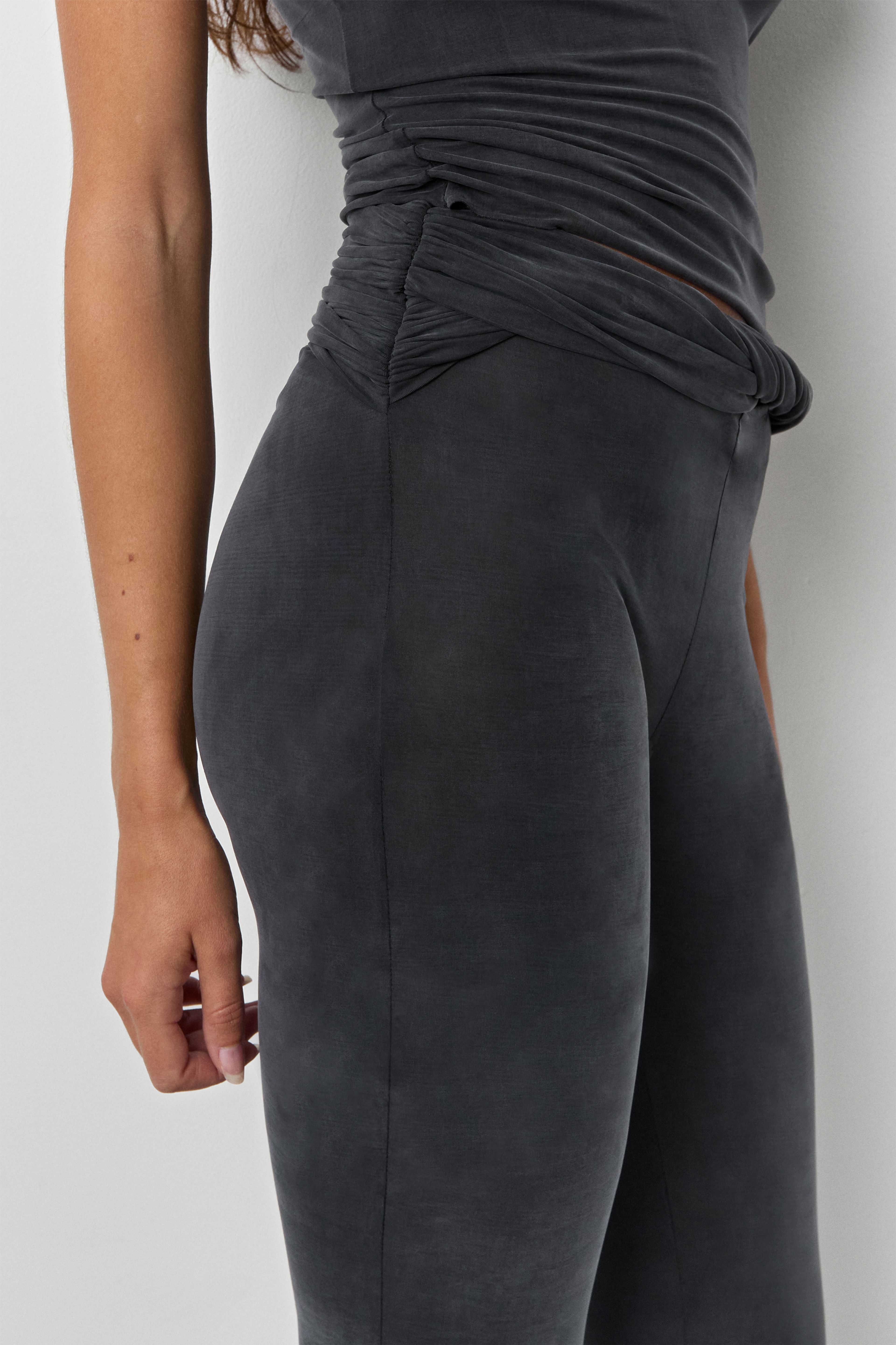 Arwen Black Cupro Trouser | Miista | Designed & Handmade in Europe