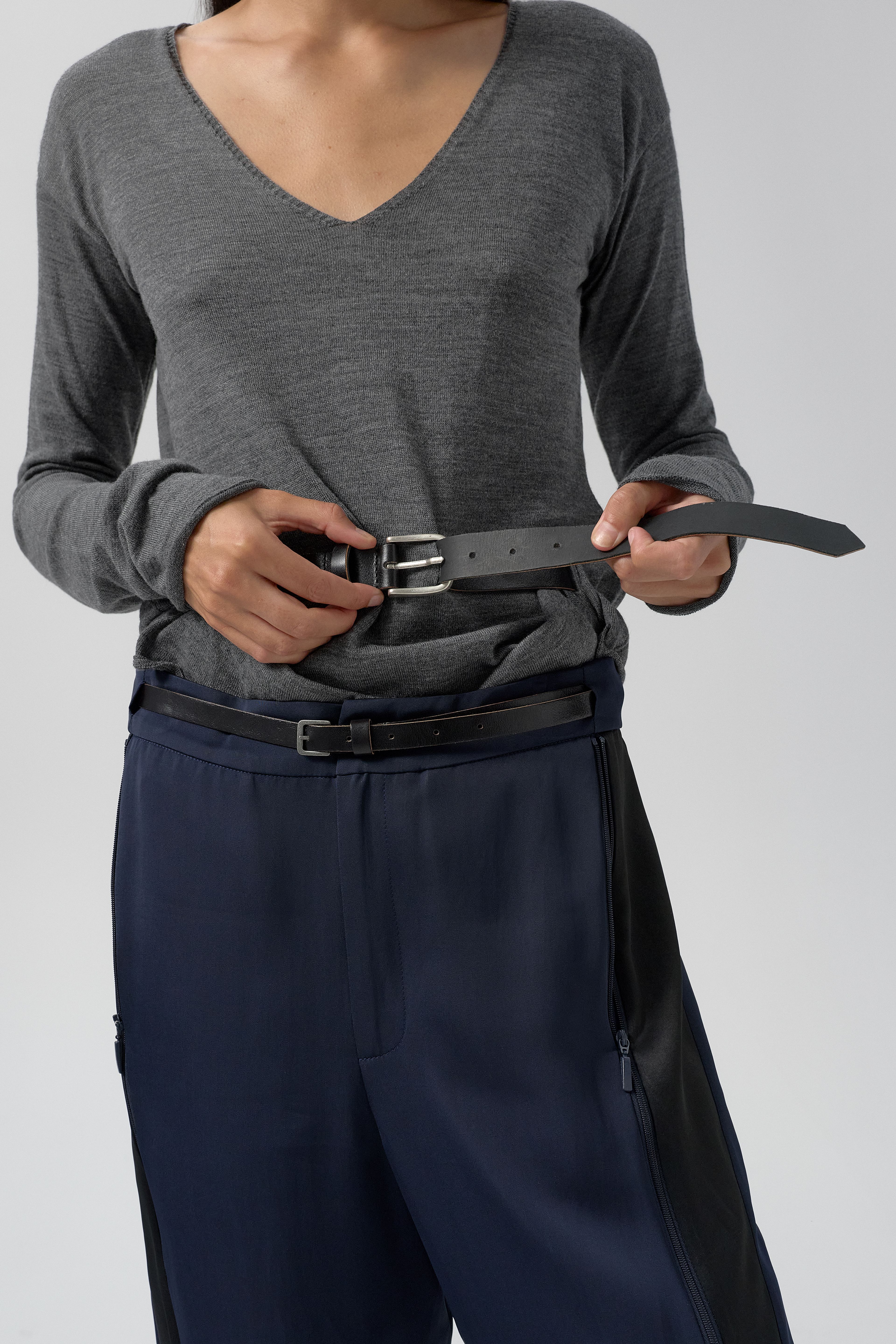 Yoko Jumper - Grey Extra Fine Merino Knit | Miista | Designed & Handmade in Europe