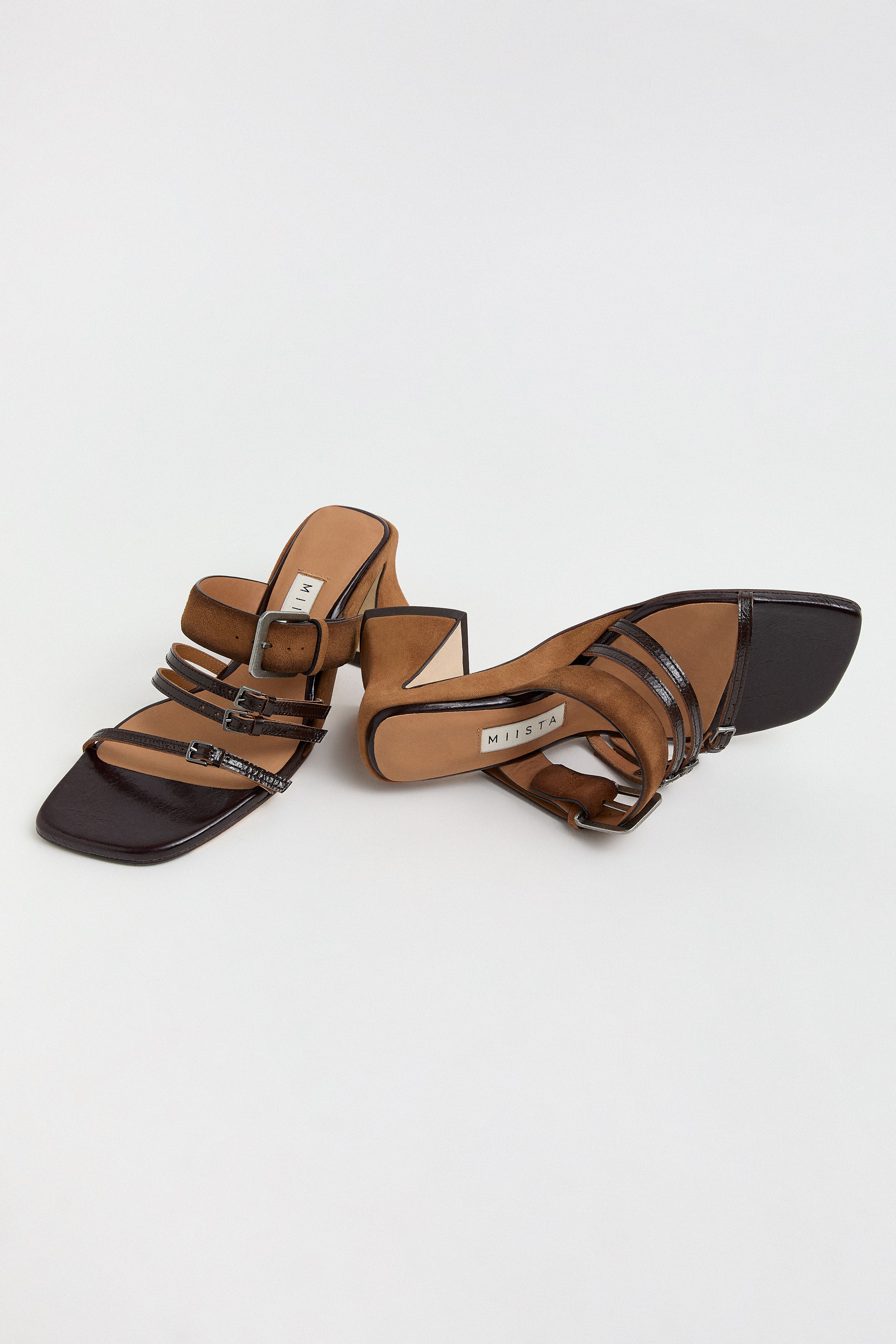 Aruna Tan Brown Strappy Sandals  | Miista | Designed & Handmade in Europe