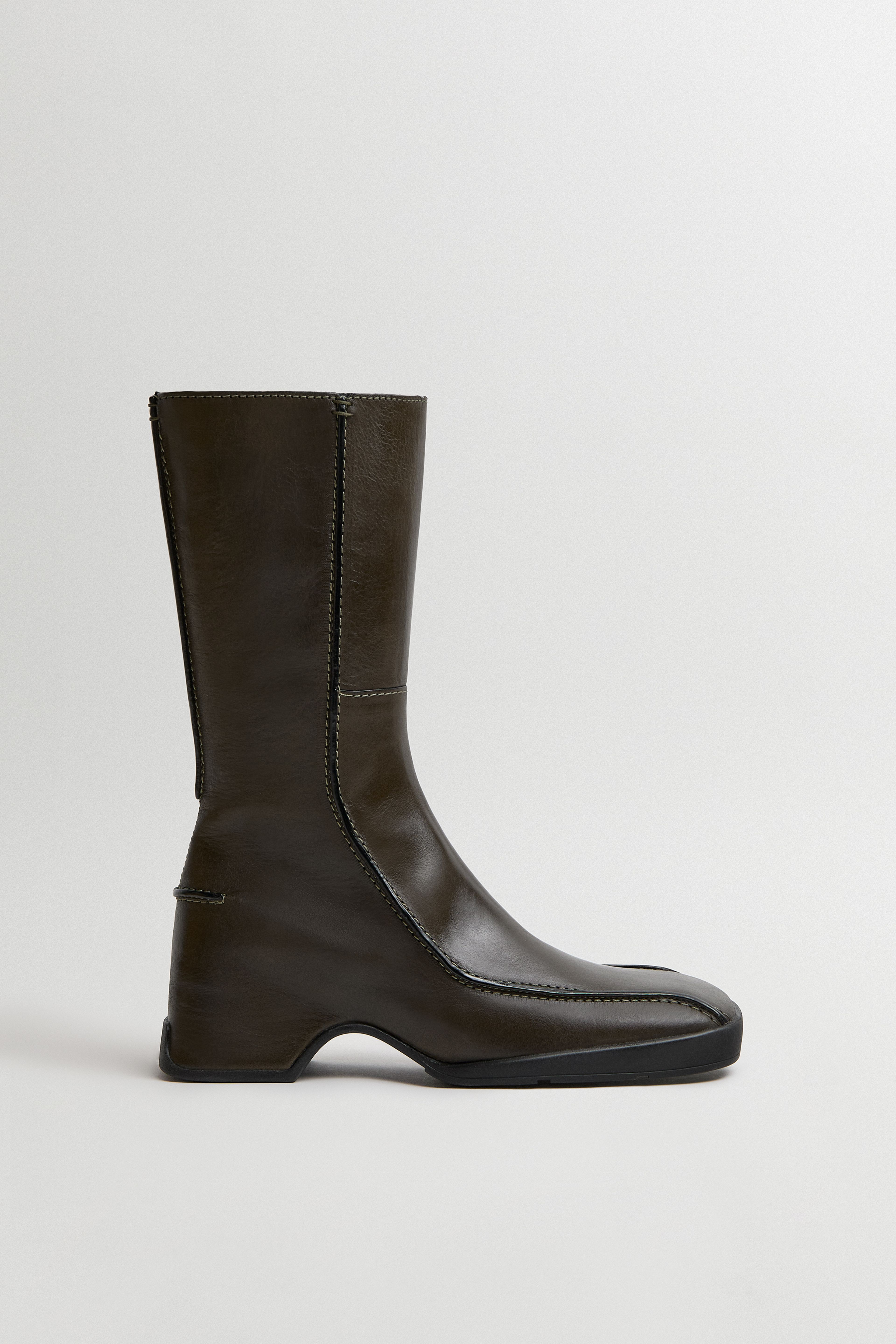 Lorena Boots - Khaki Leather | Miista | Designed & Handmade in Europe