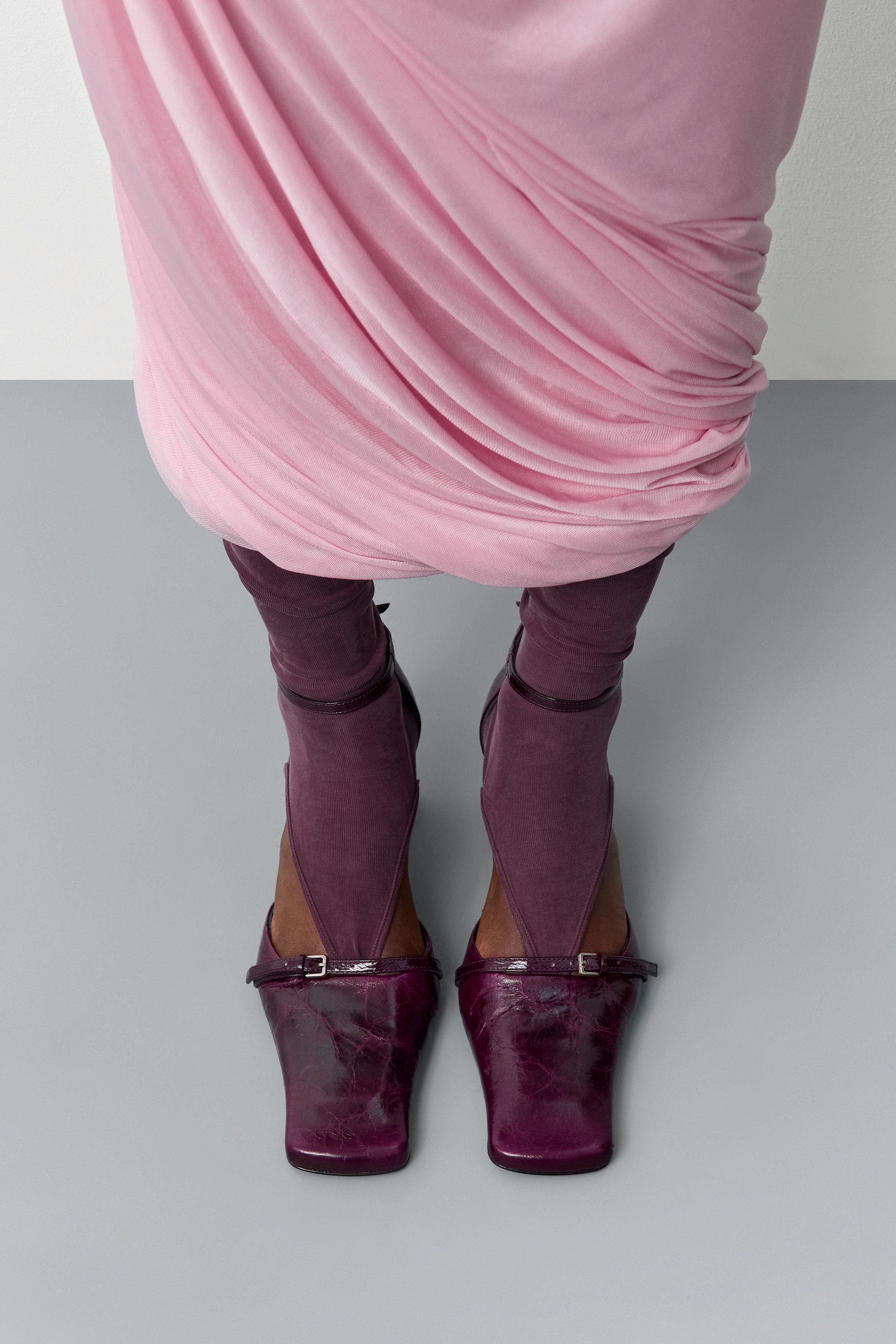 Agna Purple Mini Buckled Mary Jane Court Shoes | Miista | Designed & Handmade in Europe