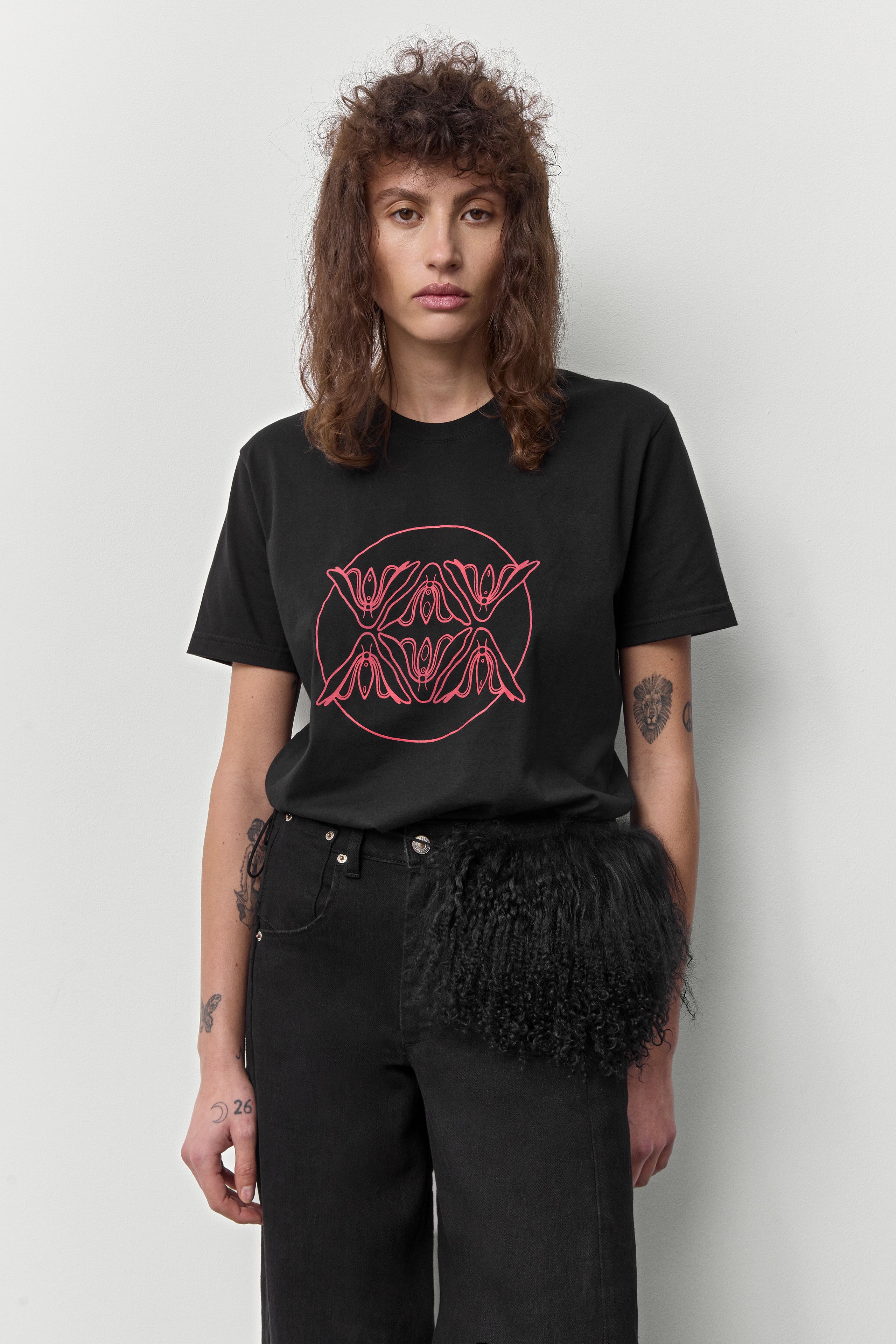 Chela Black Pony Knit Accessory | Miista | Designed & Handmade in Europe