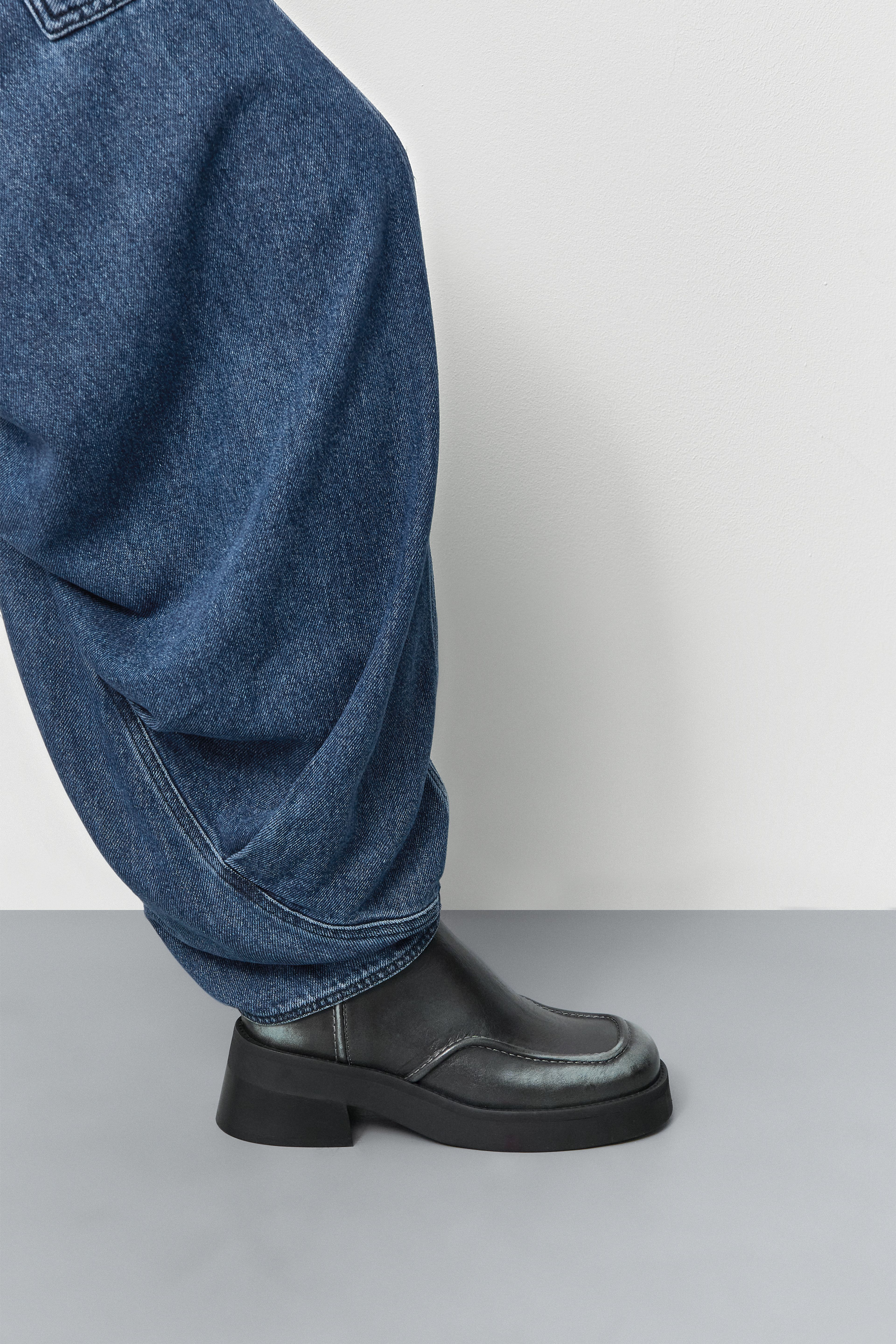 Inne Brushed Baby Blue Ankle Boots | Miista | Designed & Handmade in Europe