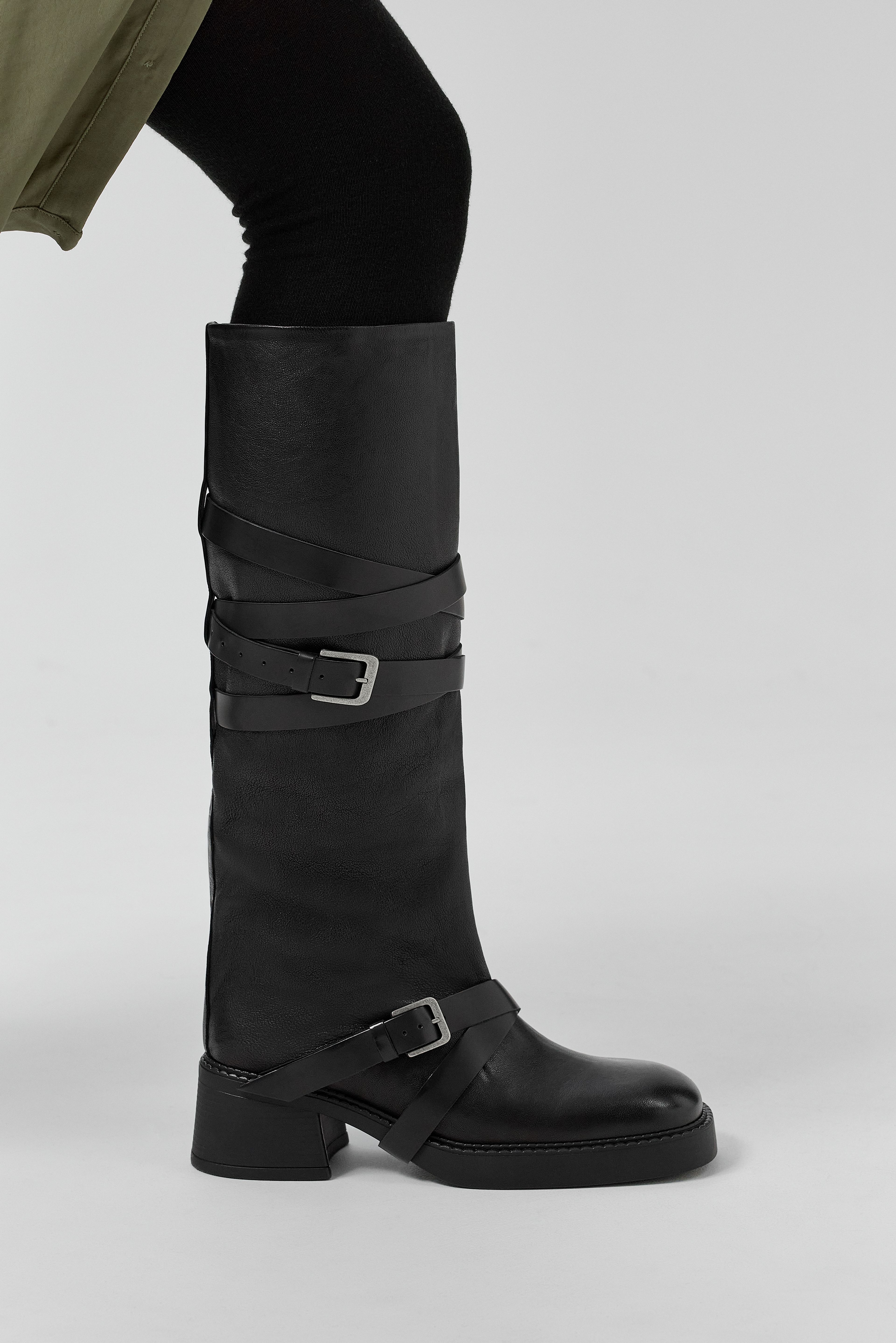 Katarzyna Boots - Black Leather | Miista | Designed & Handmade in Europe