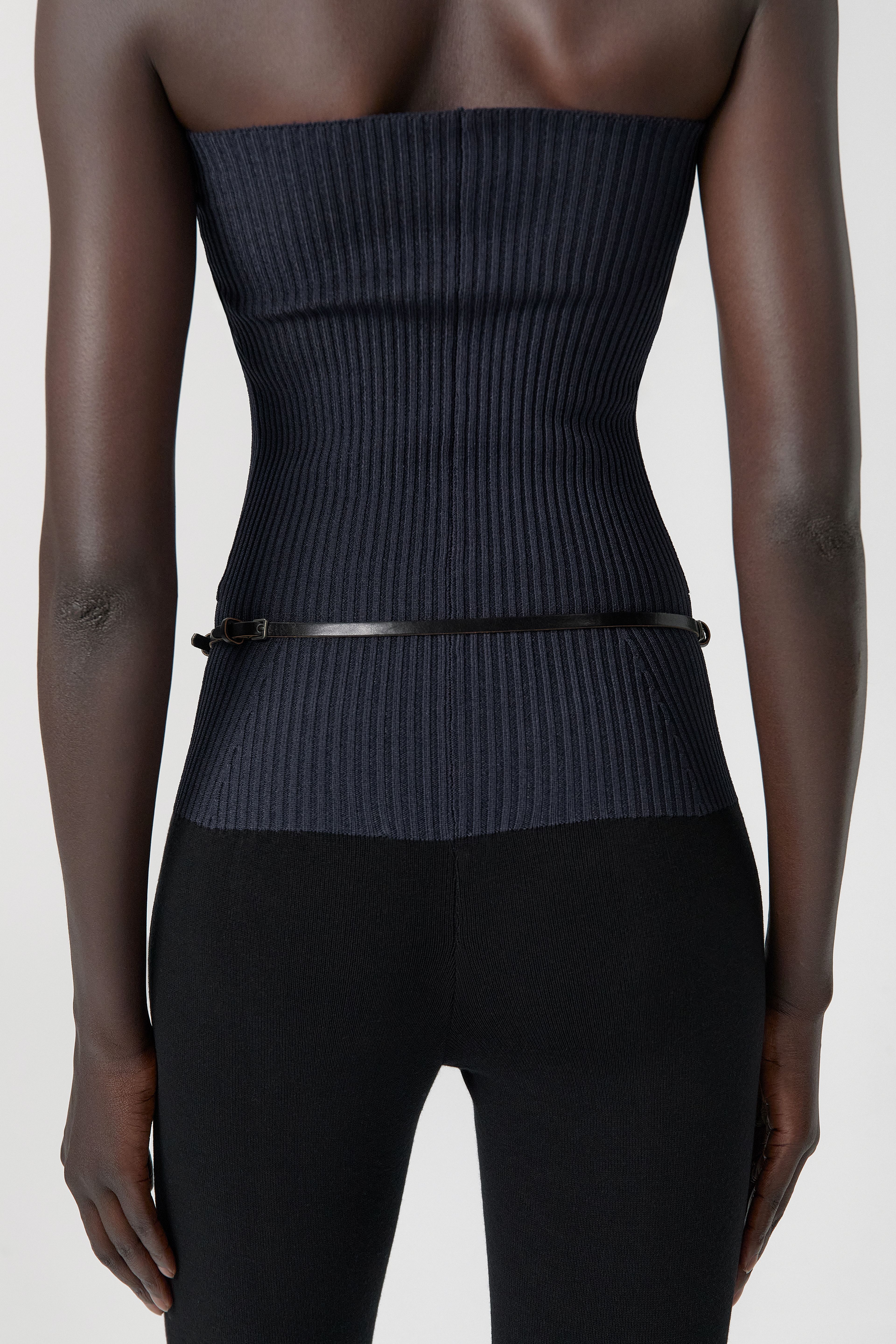 Bucci Black Mini Buckles Leather Belt | Miista | Designed & Handmade in Europe