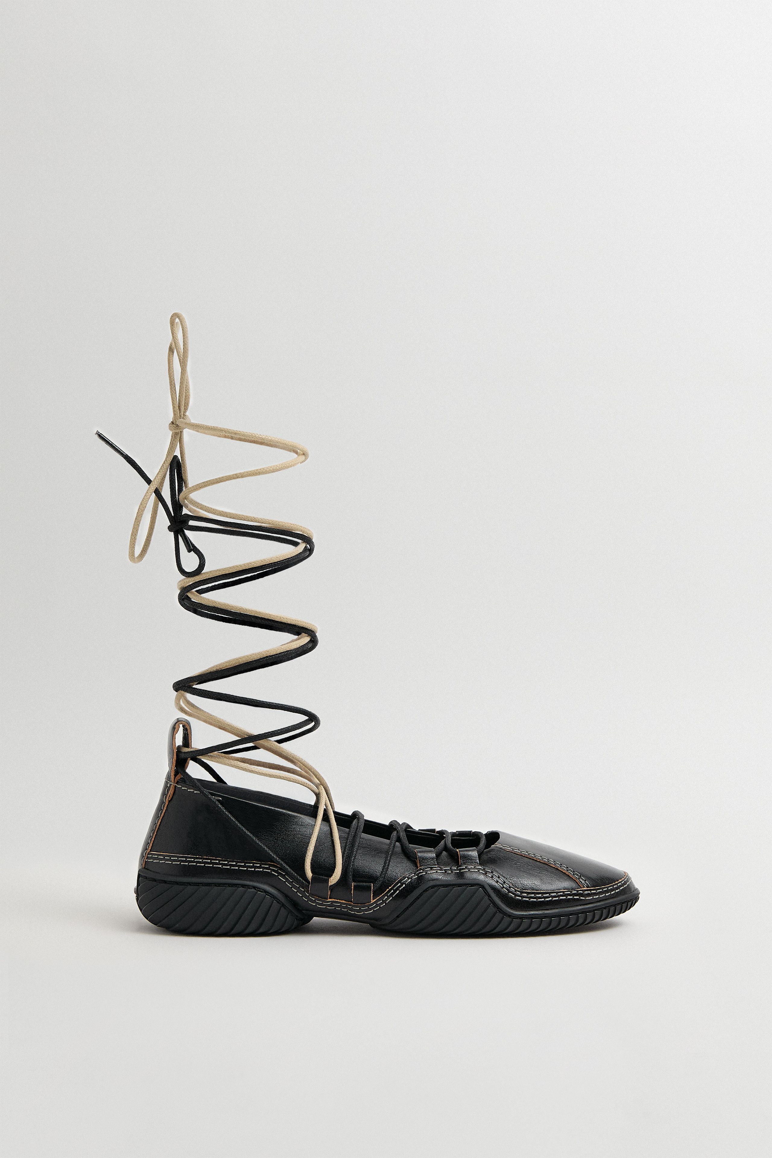 Norby Ballerinas - Black Leather | Miista