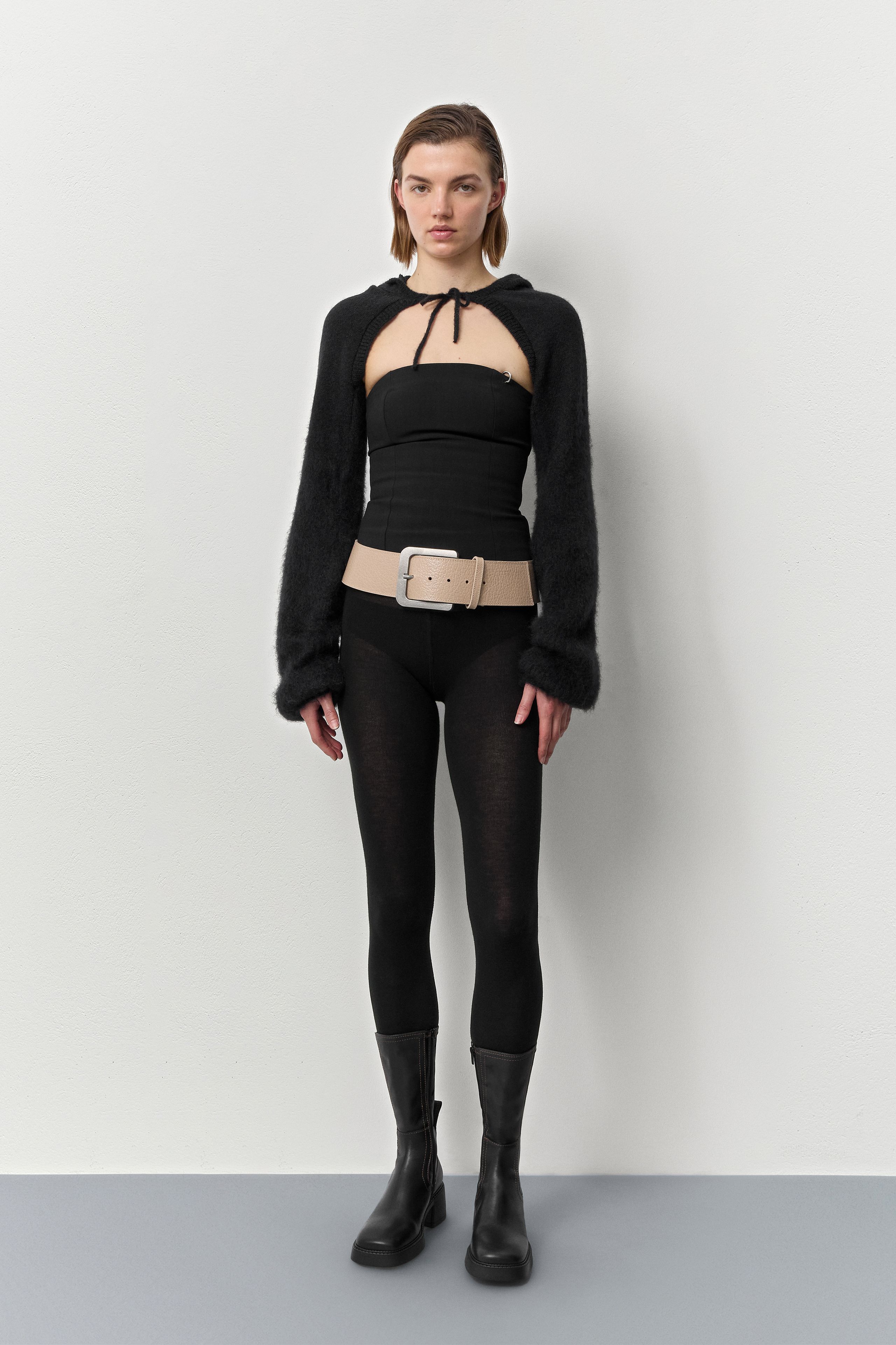 Fabi Boots - Black Stretch Leather | Miista