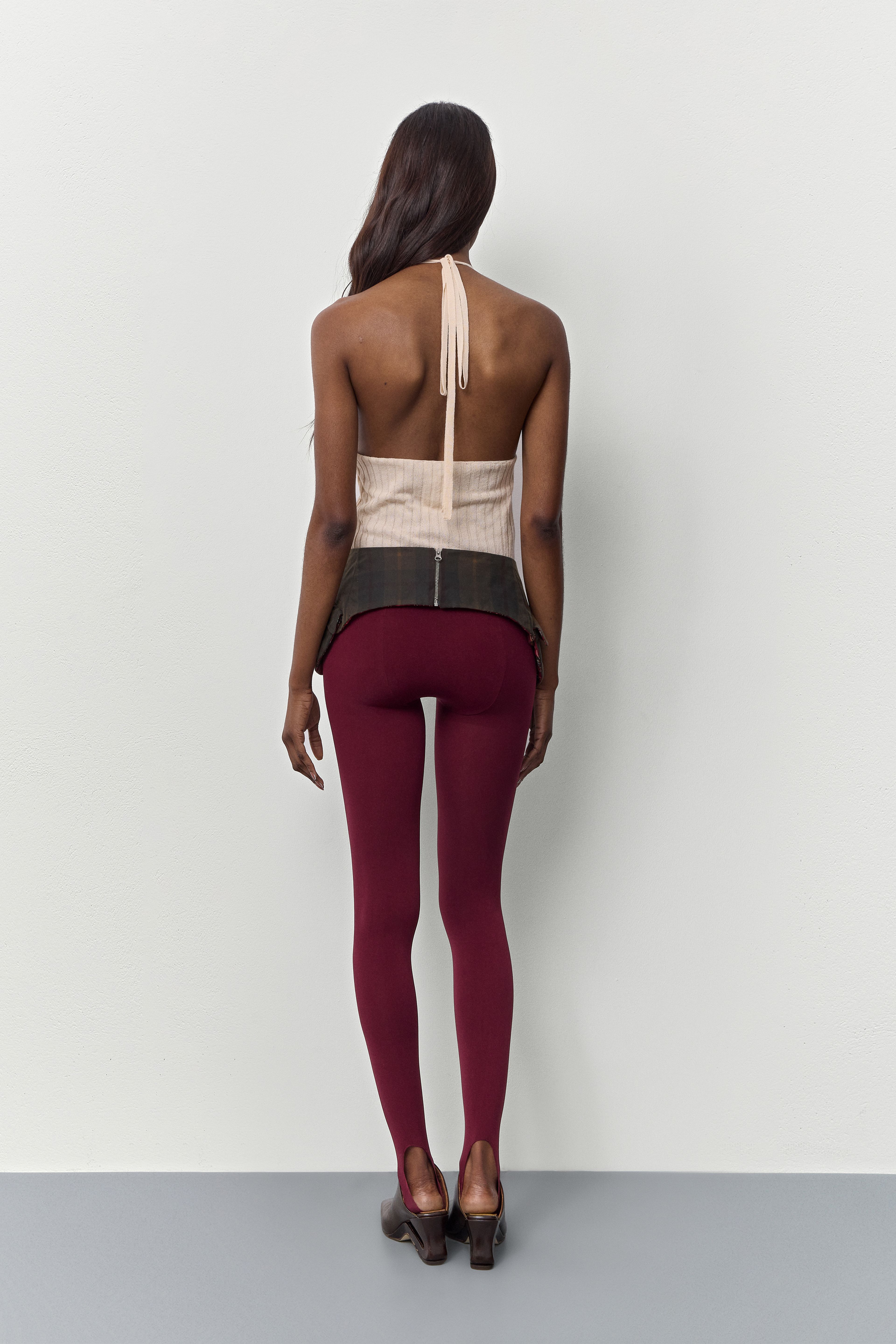 Romina Ivory Halter Knit Top | Miista | Designed & Handmade in Europe