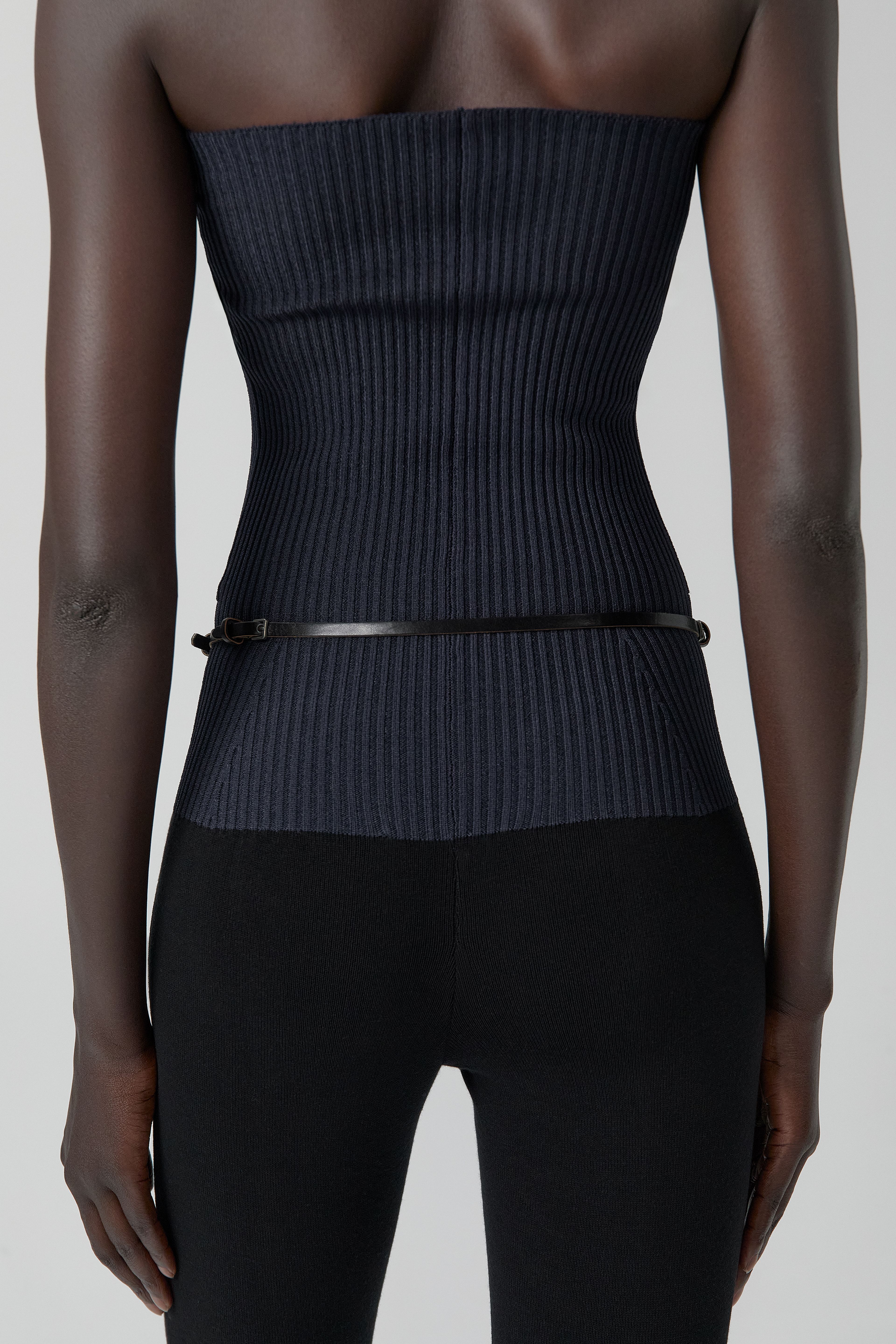 Bucci Black Mini Buckles Leather Belt | Miista | Designed & Handmade in Europe